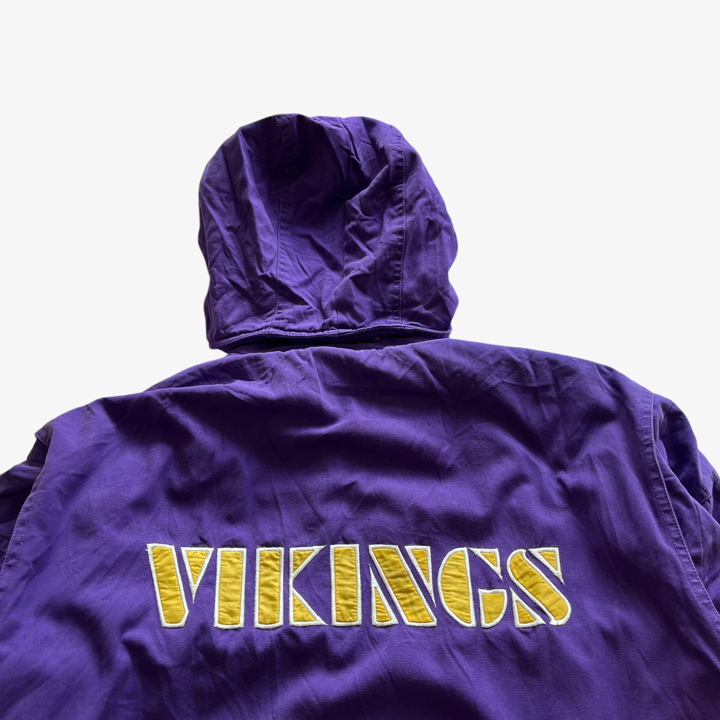 NFL Vintage 90s Minnesota Vikings NFL Members Club Stadium Coat Size US XL / EU 56 / 4 - 6 Thumbnail