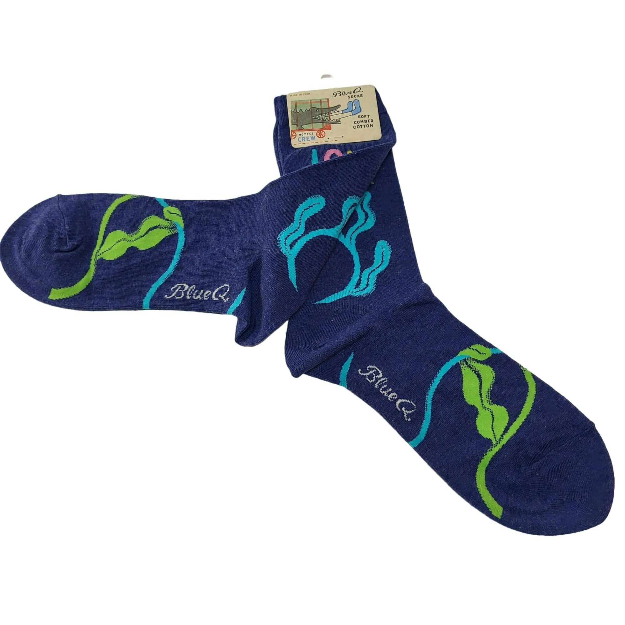 Other Blue Q Love Who You Love Crew Socks Women's Size 5-10 Blue Size ONE SIZE - 3 Thumbnail