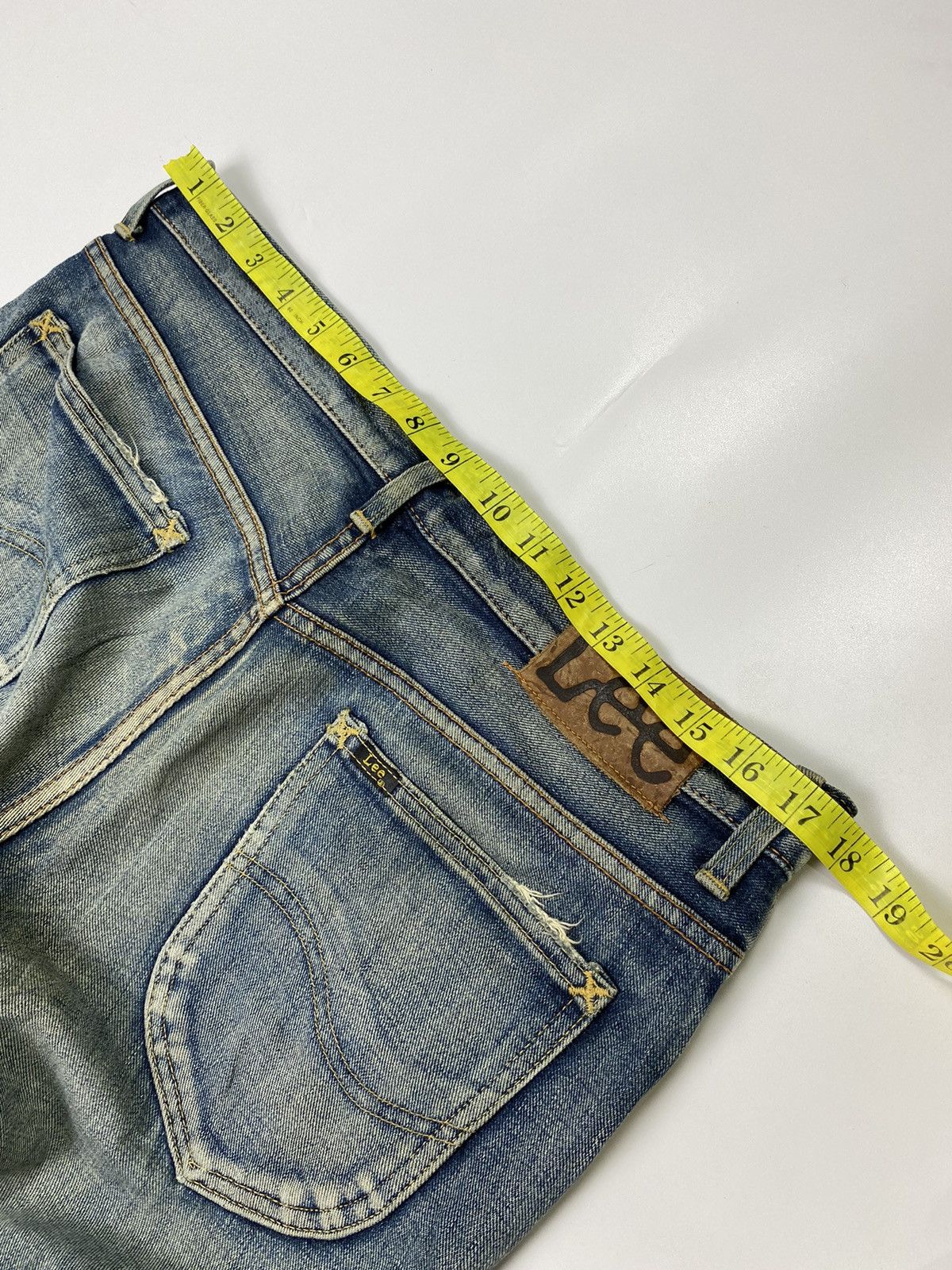 Japanese Brand × Jean × Lee 💥Faded💥 lee dirty fade mudwash jeans denim pant Size US 34 / EU 50 - 9 Thumbnail