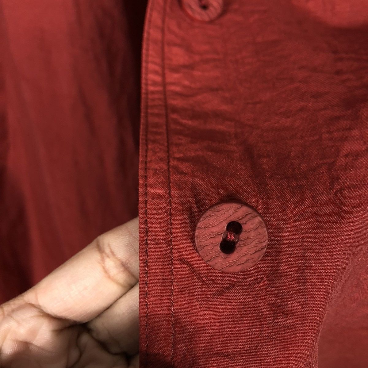 Designer × Japanese Brand × Vintage 📌Rich Red Vintage Long Jacket Tokyo Style Issey Miyake Size US M / EU 48-50 / 2 - 18 Thumbnail