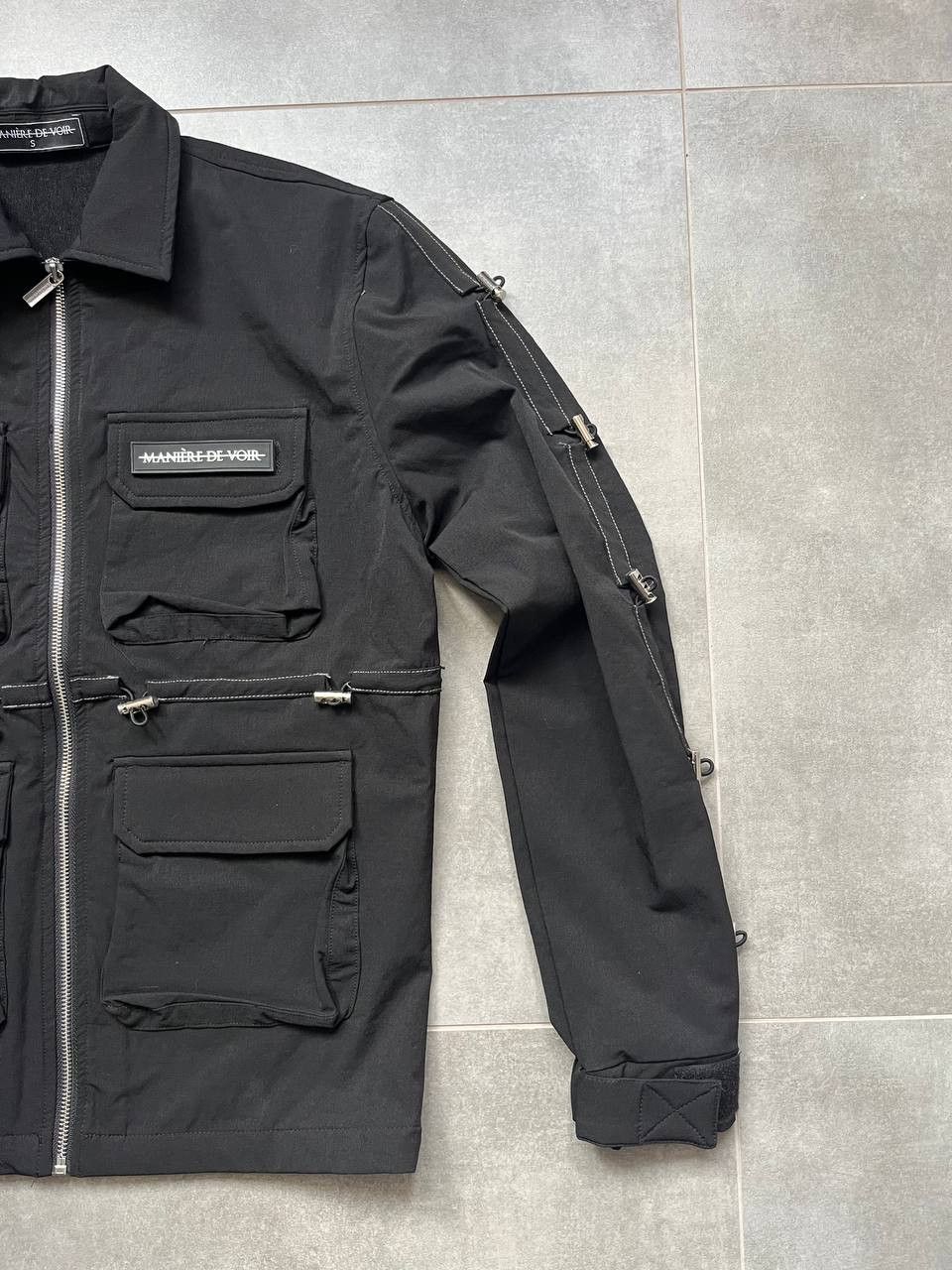 Maniere De Vior MANIÈRE DE VOIR Black Technical Utility Jacket Size US S / EU 44-46 / 1 - 2 Thumbnail