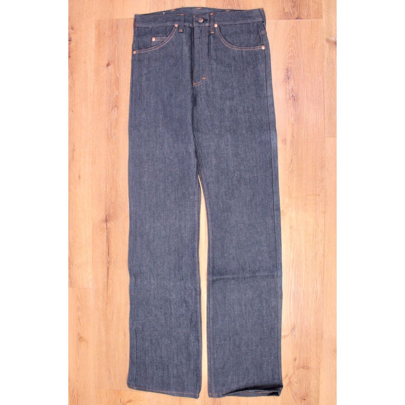 Vintage Big Smith Jeans Boot Cut 31x36 70s VTG 1970s Blue Cotton Mens Pants Size US 31 - 2 Thumbnail