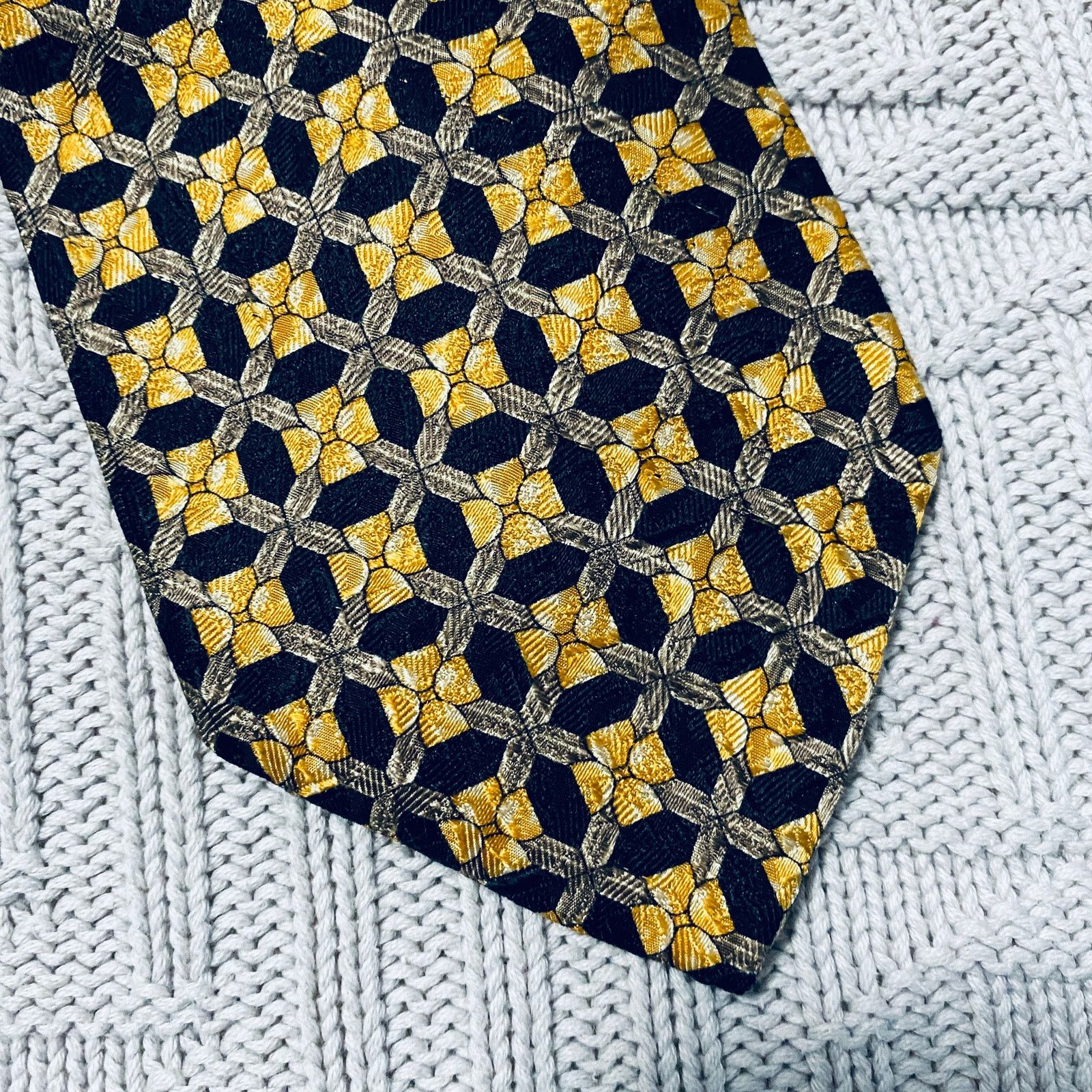 Ermenegildo Zegna Ermenegildo Zegna golden flower silk tie Size ONE SIZE - 2 Thumbnail