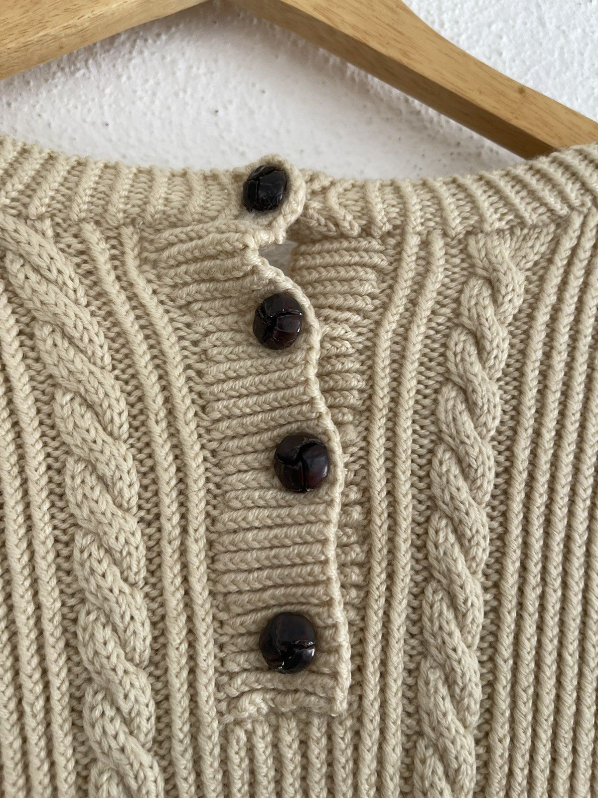 Burberry Vintage Burberrys Cable Knit Sweaters Burberry Size M / US 6-8 / IT 42-44 - 4 Thumbnail
