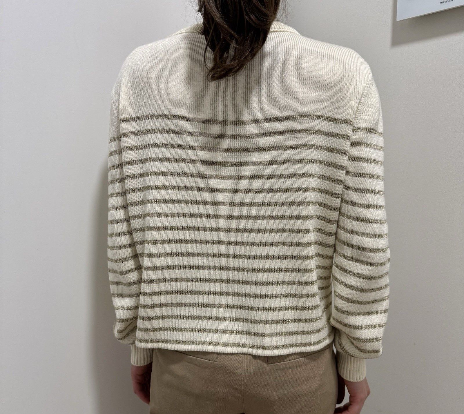 Saint Laurent Paris DDP Saint Laurent Lurex Gold Stripped Knit Sweater Size M / US 6-8 / IT 42-44 - 7 Thumbnail