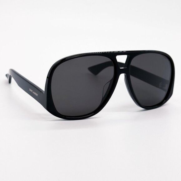 Saint Laurent Paris NEW SAINT LAURENT SUNGLASSES SL652/F SOLACE 001 BLACK UNISEX Size ONE SIZE - 6 Thumbnail