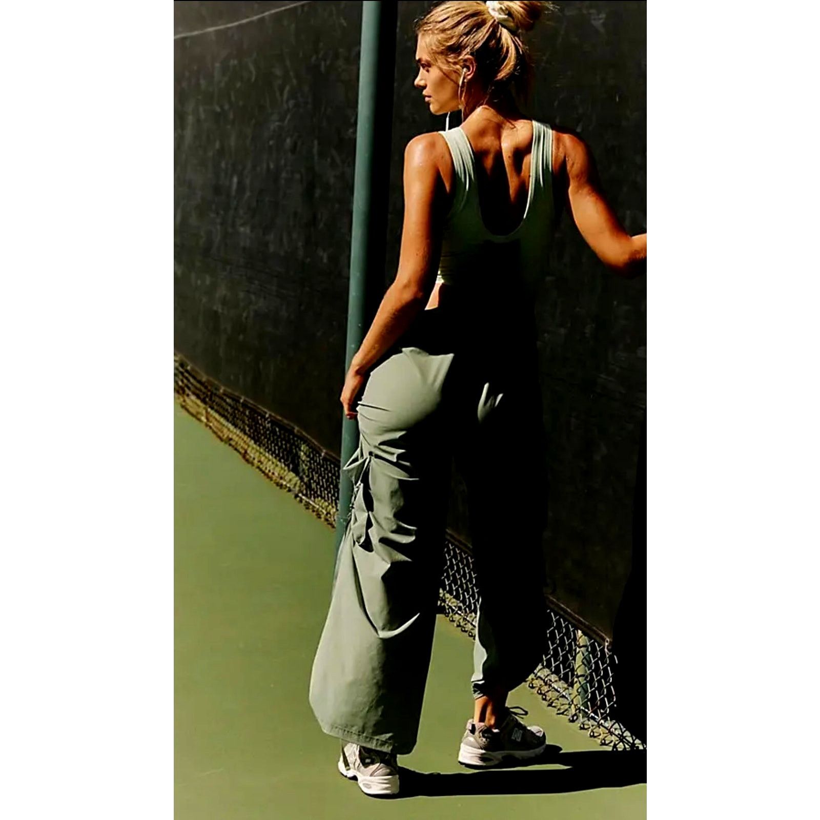Free People Free People Pathfinder One Piece Jumpsuit Cactus/Fern M Size 29" - 5 Thumbnail