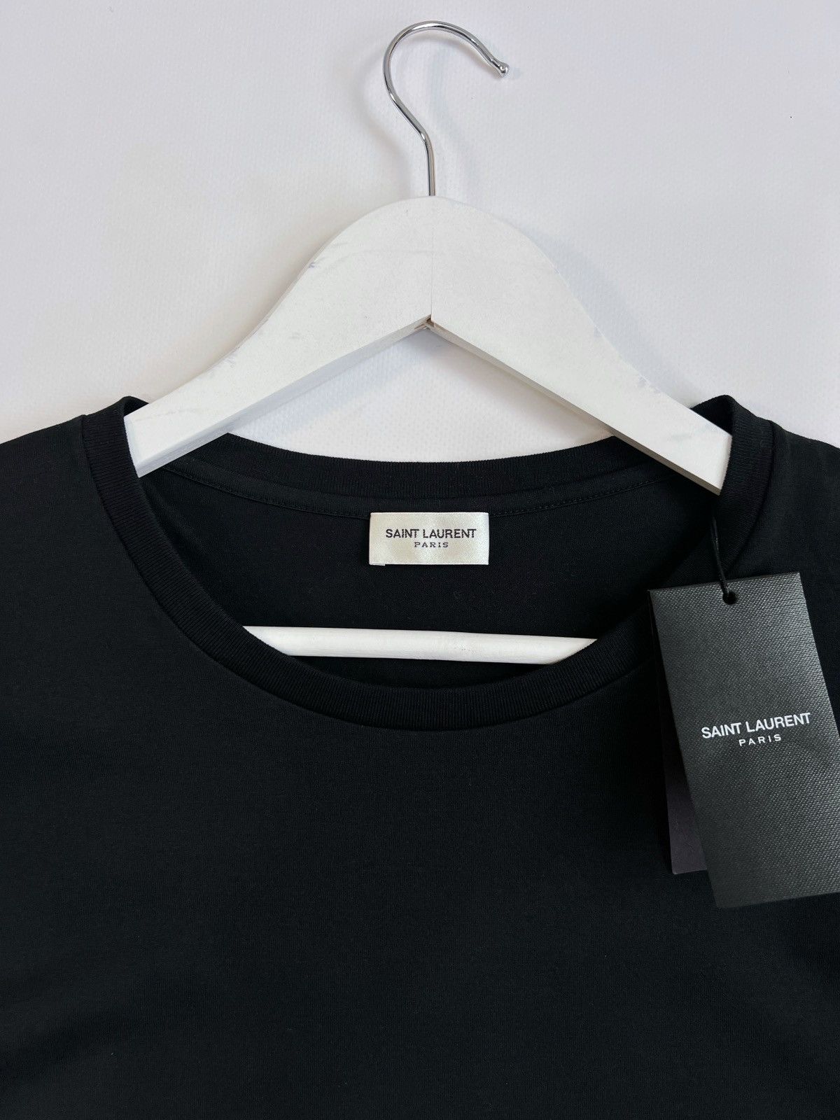 Saint Laurent Paris Saint Laurent Paris Rive Gauche Box Logo T-shirt YSL Size US M / EU 48-50 / 2 - 4 Thumbnail