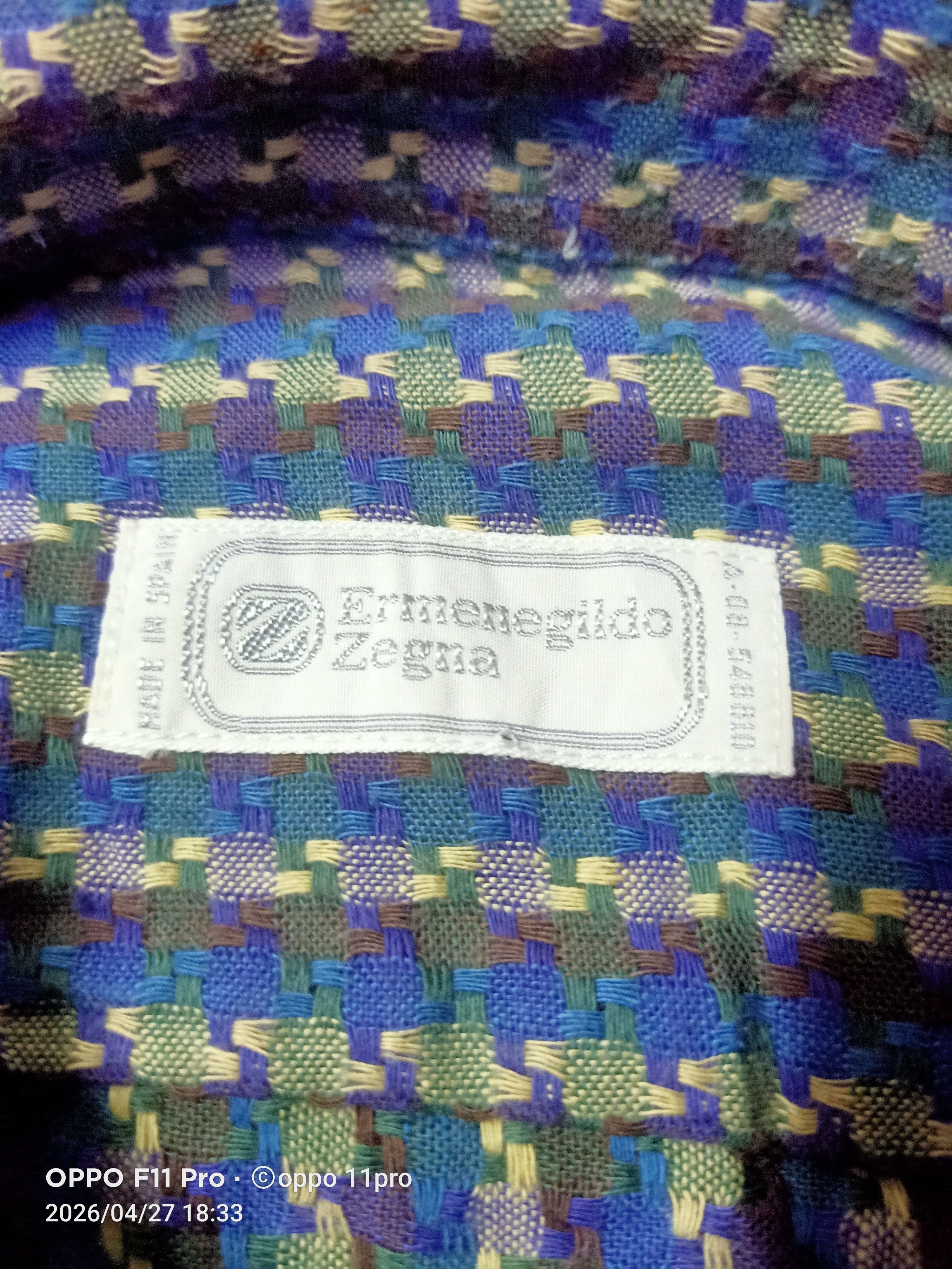Ermenegildo Zegna 💥Vintage Ermenegildo Zegna Men Button Up 💥 Size US L / EU 52-54 / 3 - 3 Thumbnail