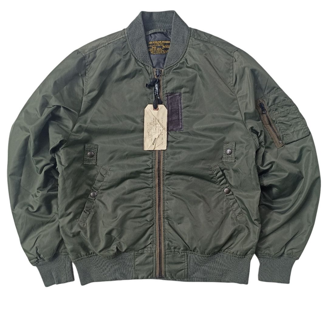 Japanese Brand Vintage Y2K Cab Clothing MA1 Bomber Jacker Size US M / EU 48-50 / 2 - 1 Thumbnail
