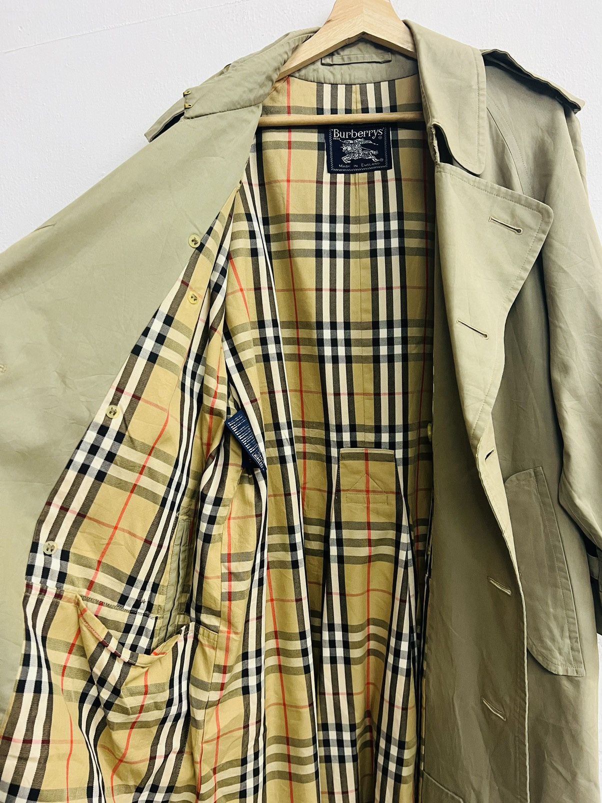 Burberry VINTAGE BURBERRY NOVA CHECK TRENCH COAT Size US S / EU 44-46 / 1 - 8 Thumbnail