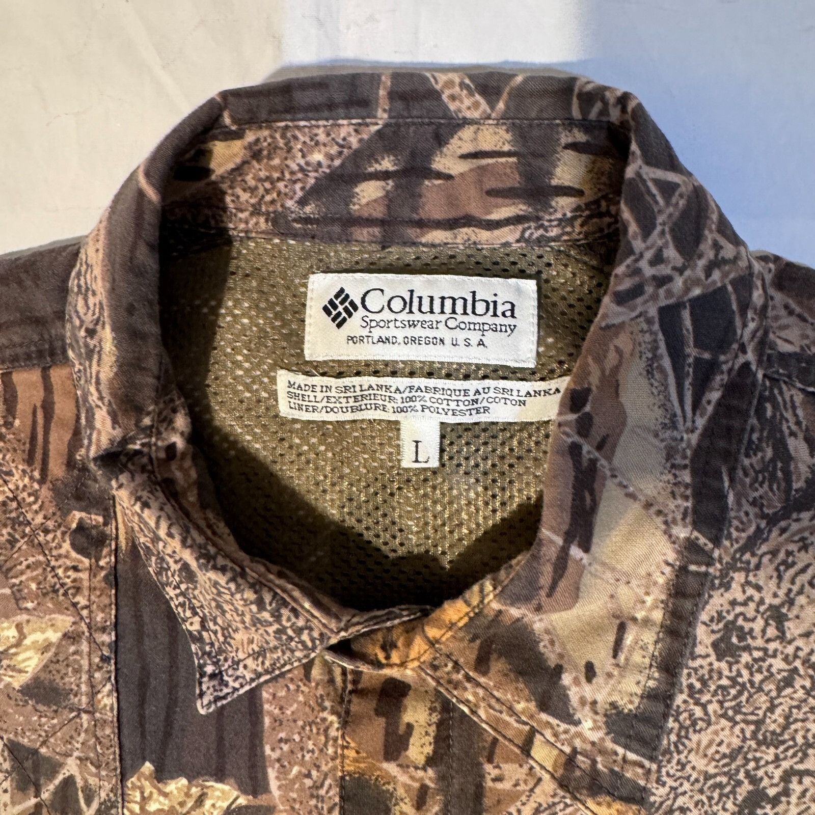 Columbia Vintage Columbia Vented Camouflage Hunting Shooting Shirt - Size US L / EU 52-54 / 3 - 2 Thumbnail