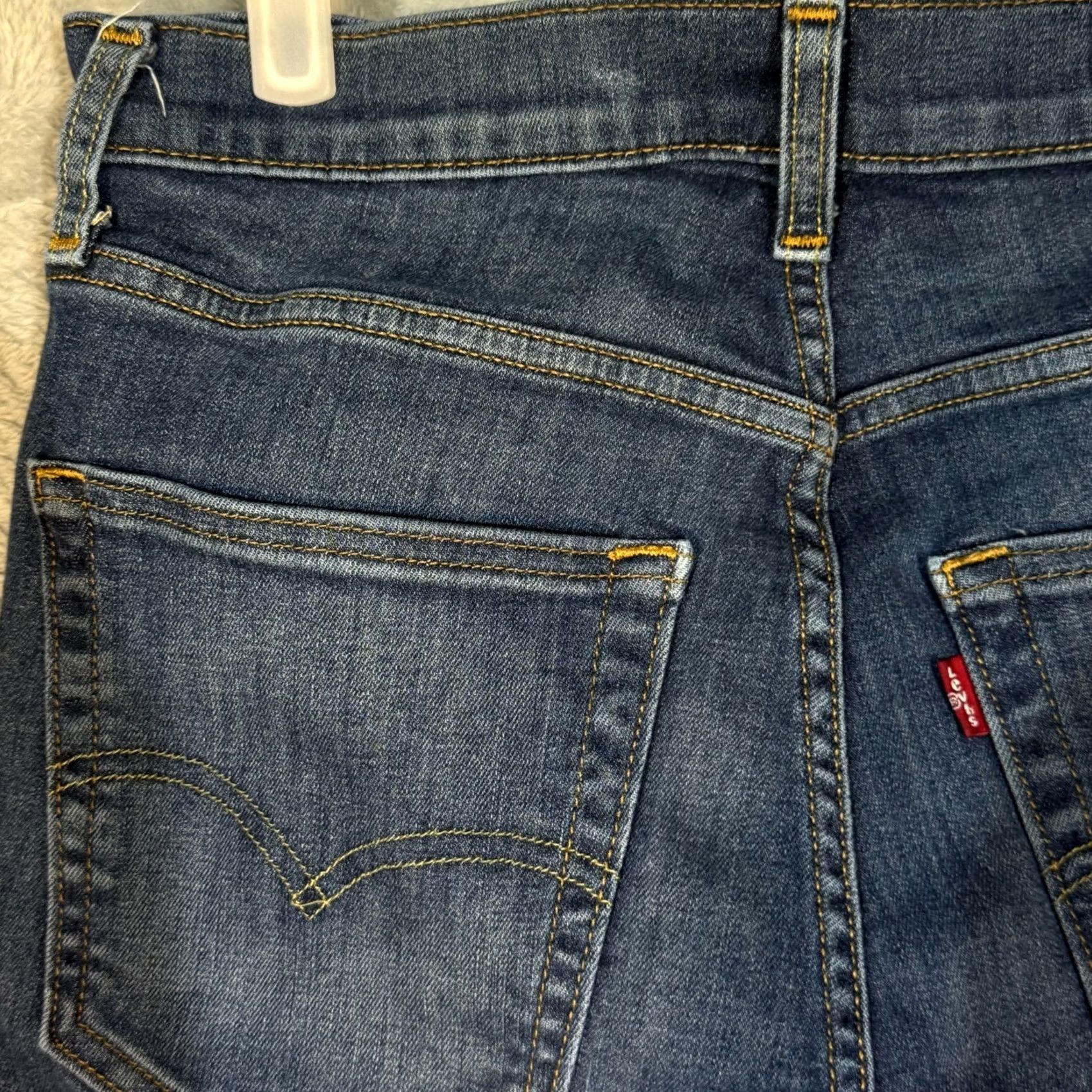 Levi's Levi’s 502 Jeans Men’s 30x28 Blue Denim Stretch Mid-Rise Straight Leg Size US 30 / EU 46 - 6 Thumbnail