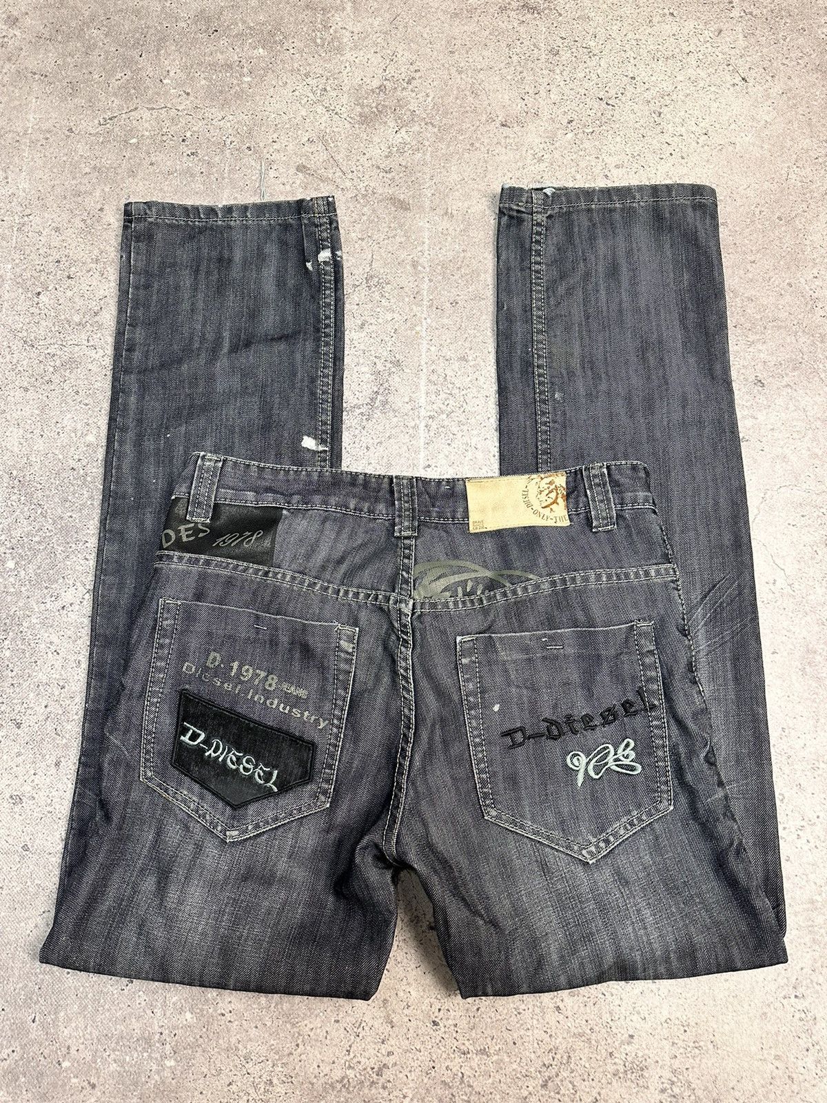 Diesel Vintage Diesel faded jeans Bontage cut Italy vintage style Size US 32 / EU 48 - 17 Thumbnail