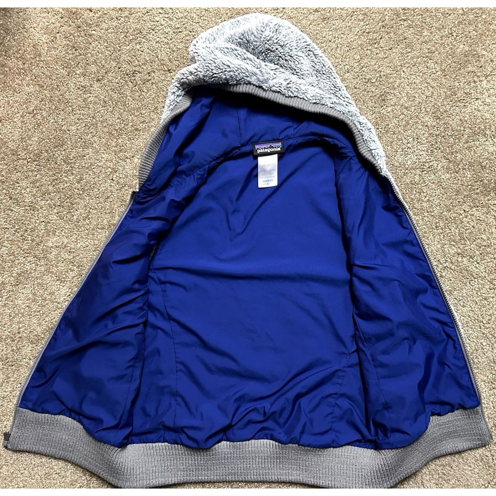 Patagonia Patagonia Vest Hooded Fleece Gray Women's Small Conejo Full Zip Hooded Pockets Reversible Winter Slim Fit Casual Size S / US 4 / IT 40 - 3 Thumbnail