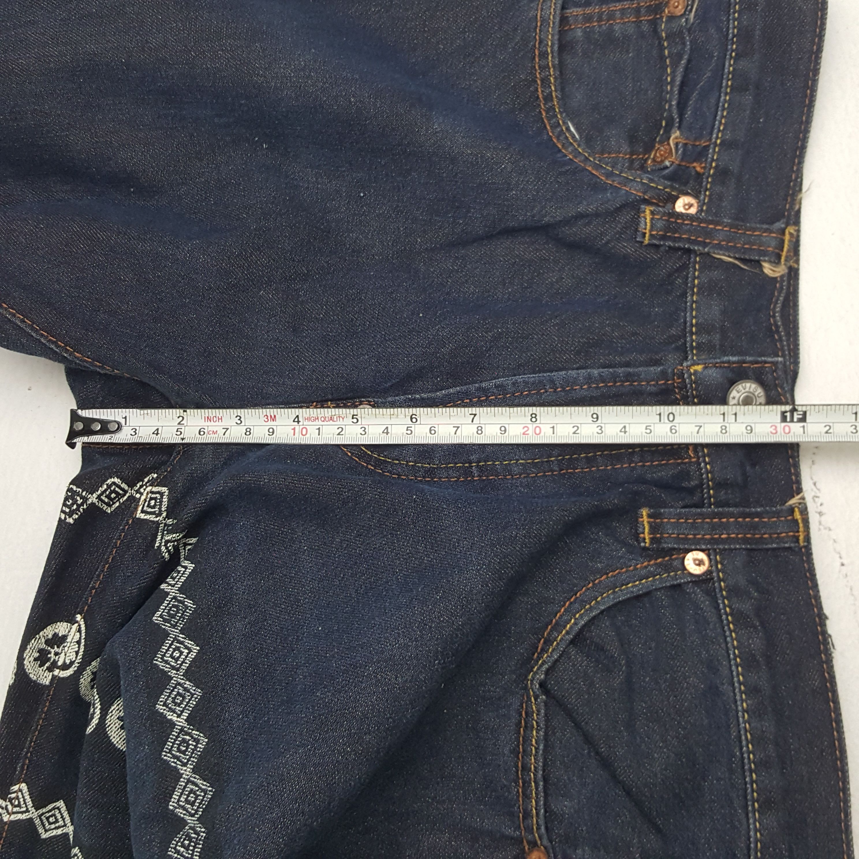 Evisu × Japanese Brand × Vintage Vintage Evisu Japanese Brand Daicock Custom Art Denim Jeans Size US 30 / EU 46 - 10 Thumbnail
