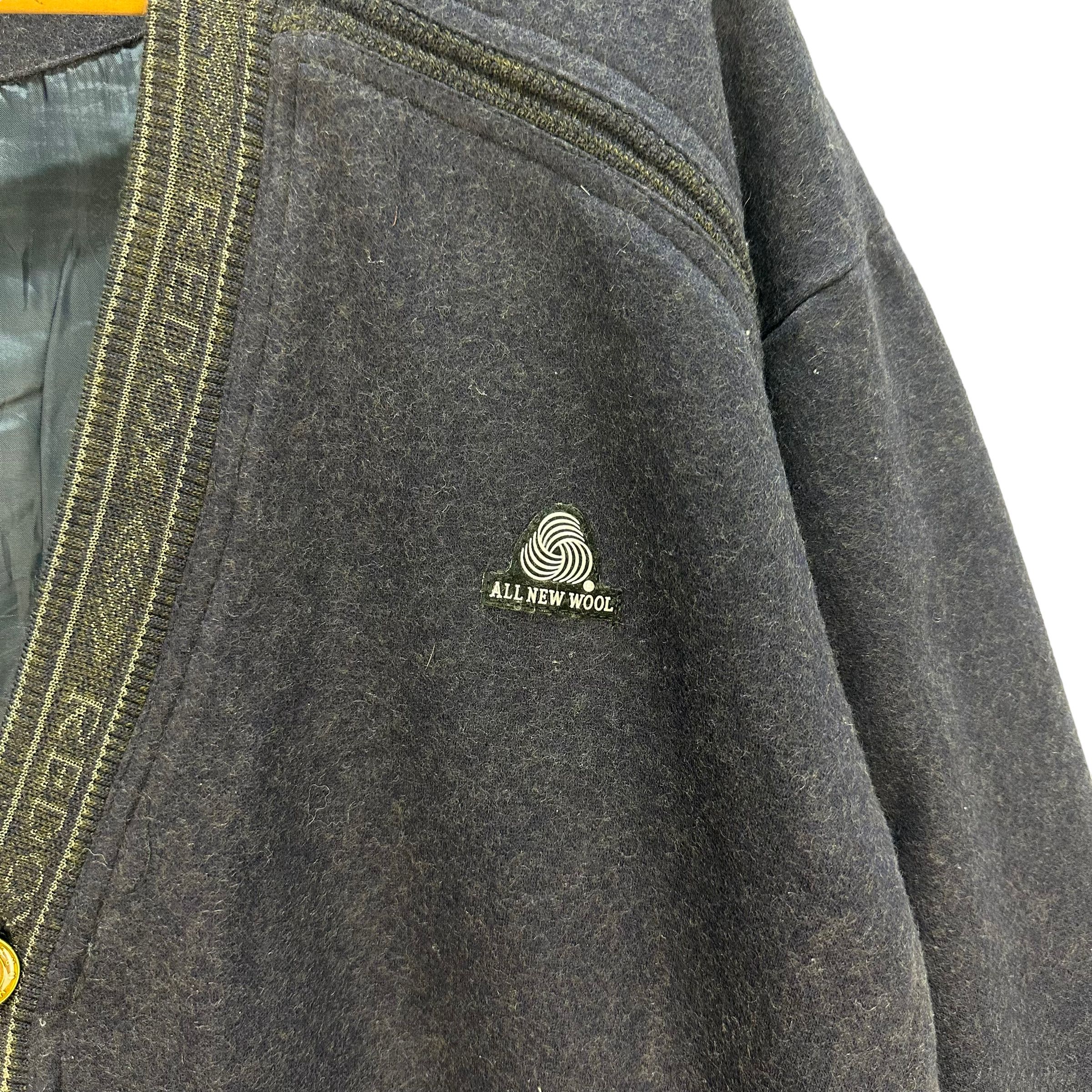 Japanese Brand REDOX FISHERMAN GRAPHIC WOOL CASUAL JACKET #8123-204 Size US XL / EU 56 / 4 - 5 Thumbnail