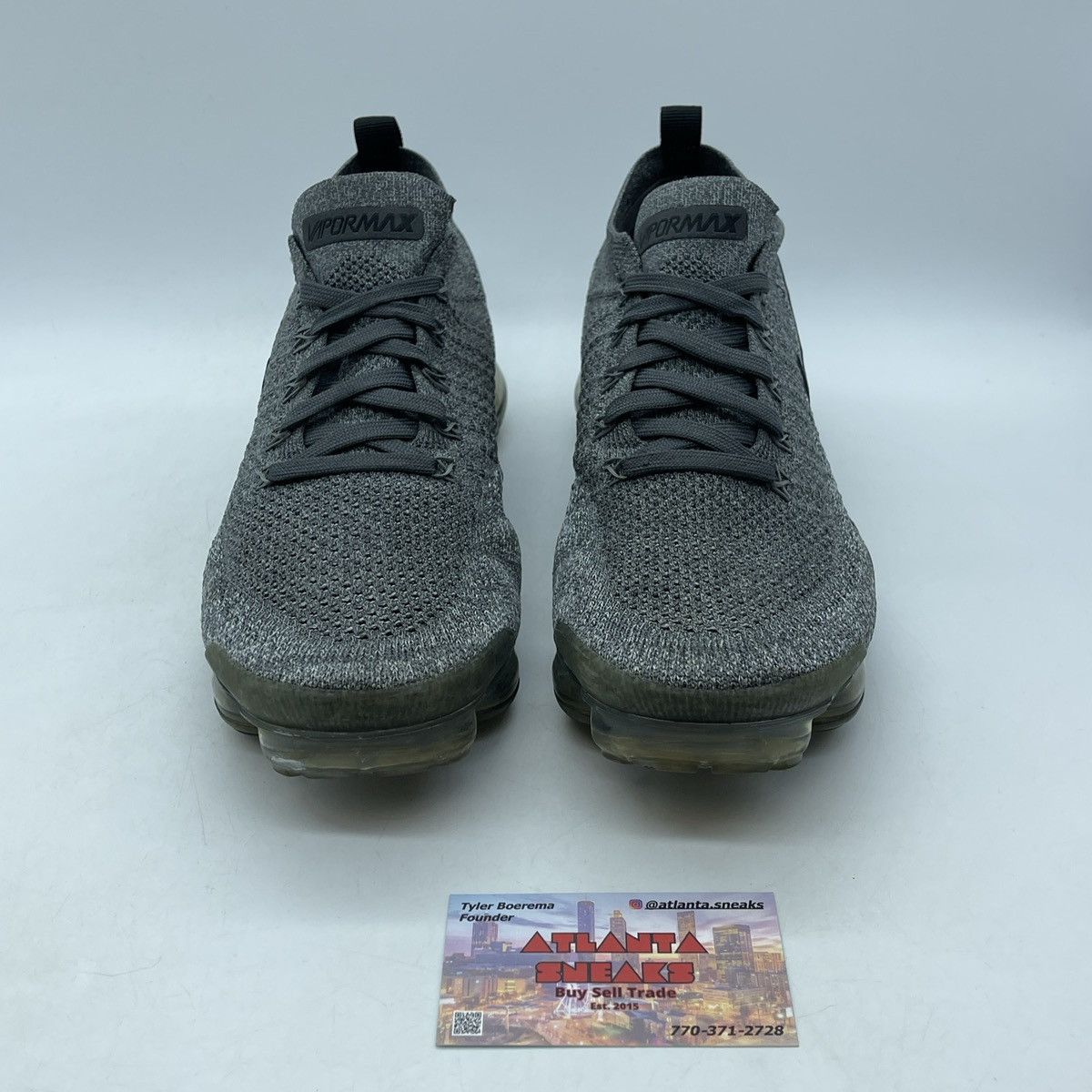 Nike Air vapormax flyknit 2 wolf grey Size US 9.5 / EU 42-43 - 2 Thumbnail