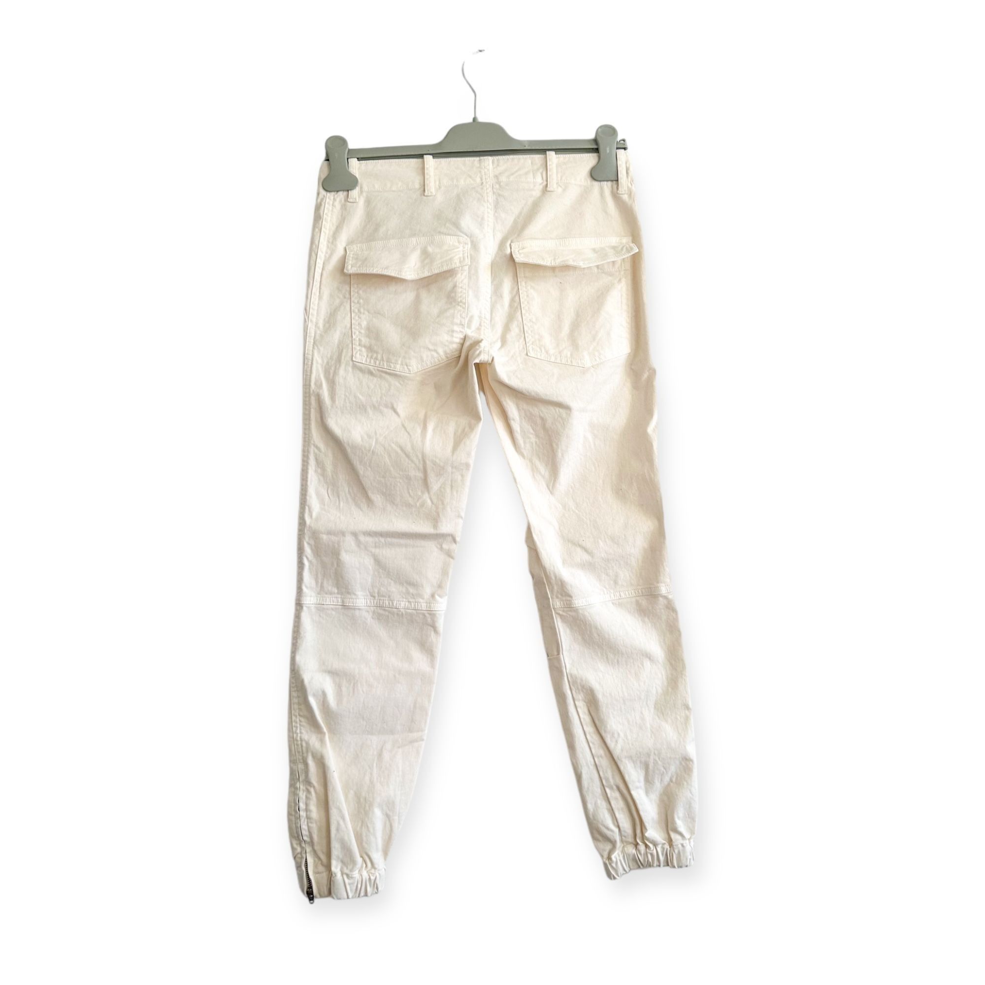 Nili Lotan Nili Lotan Cropped Military Pants, Eggshell, Size 0, Ankle Z Size 25" / US 0 / IT 36 - 2 Thumbnail