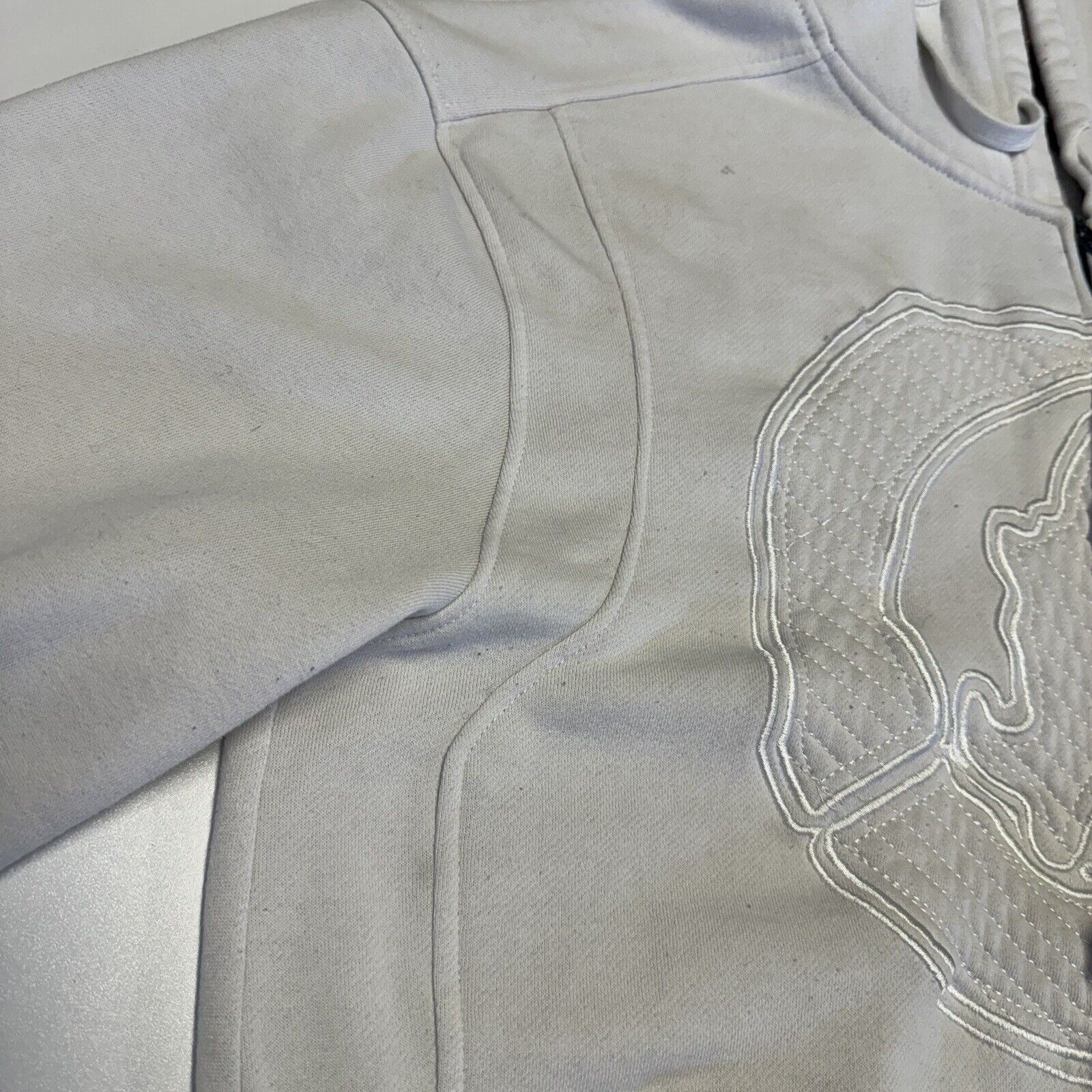 Ecko Unltd. Ecko Unltd Hoodie Adult XL White Embroidered Full Zip Street Size US XL / EU 56 / 4 - 3 Thumbnail