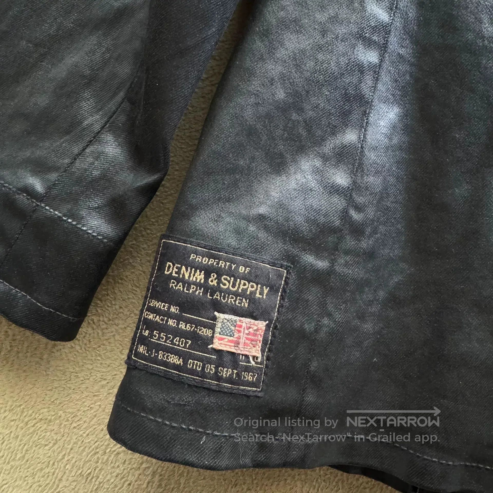 Denim & Supply Ralph Lauren Polo Ralph Lauren Denim Supply Navy Coated Coat. Size US S / EU 44-46 / 1 - 8 Thumbnail