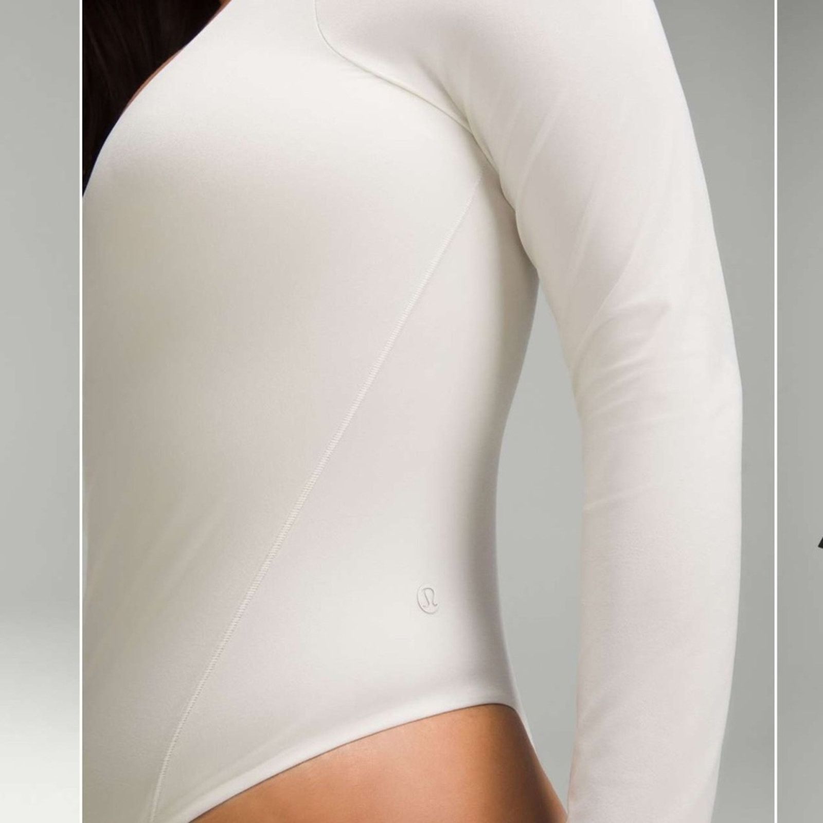 Lululemon Lululemon Wundermost Nulu Square Neck Long Sleeve Bodysuit Size S / US 4 / IT 40 - 6 Thumbnail