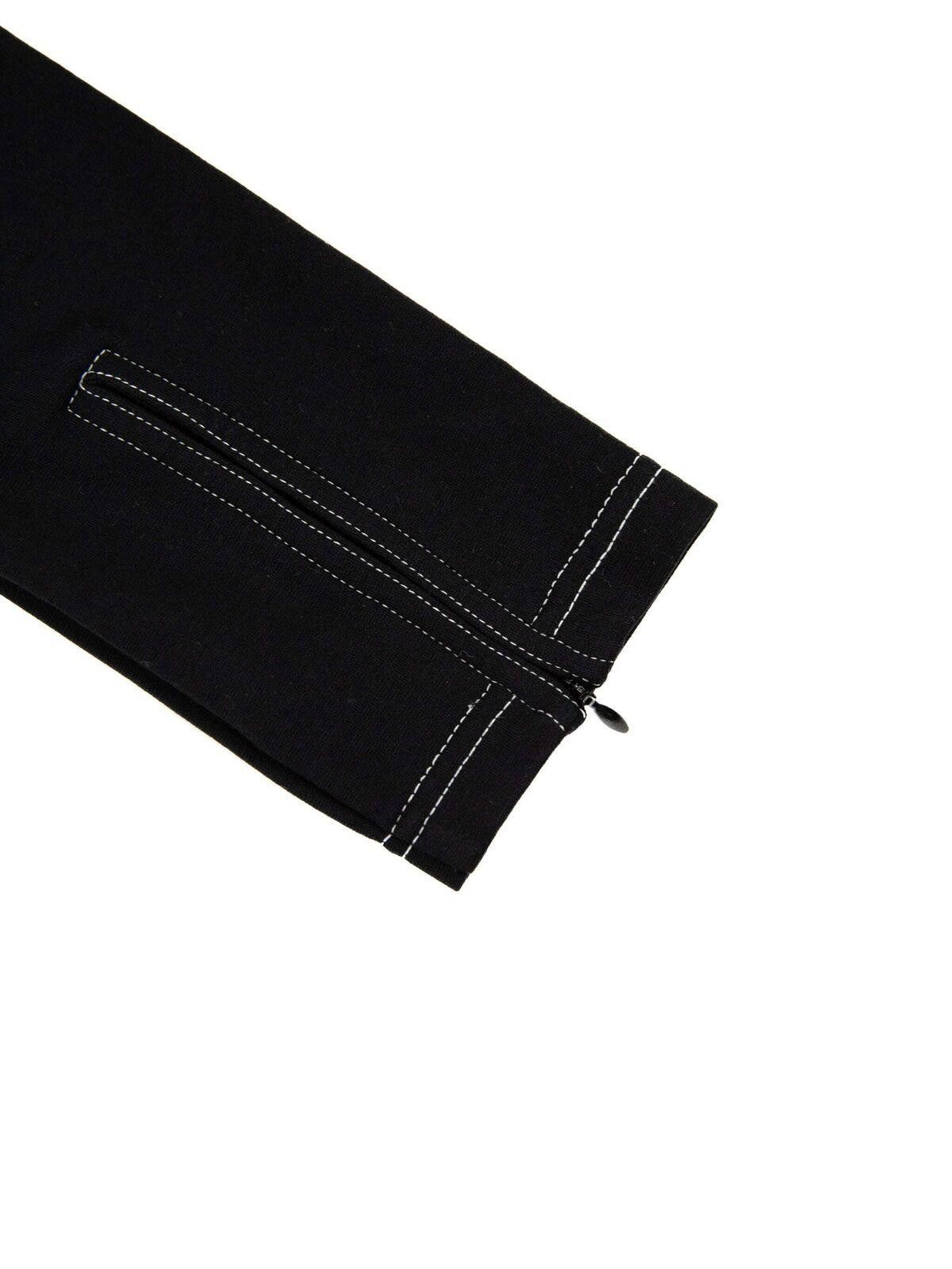 Burberry NEW Burberry Womens Black Dress with White Stitching 6 Black Size XS / US 0-2 / IT 36-38 - 2 Thumbnail