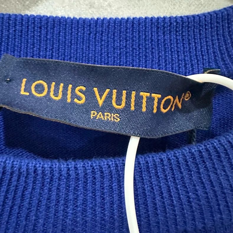Louis Vuitton Louis Vuitton Blue short-sleeved knit T-shirt 2505-Nextarro Size US L / EU 52-54 / 3 - 4 Thumbnail