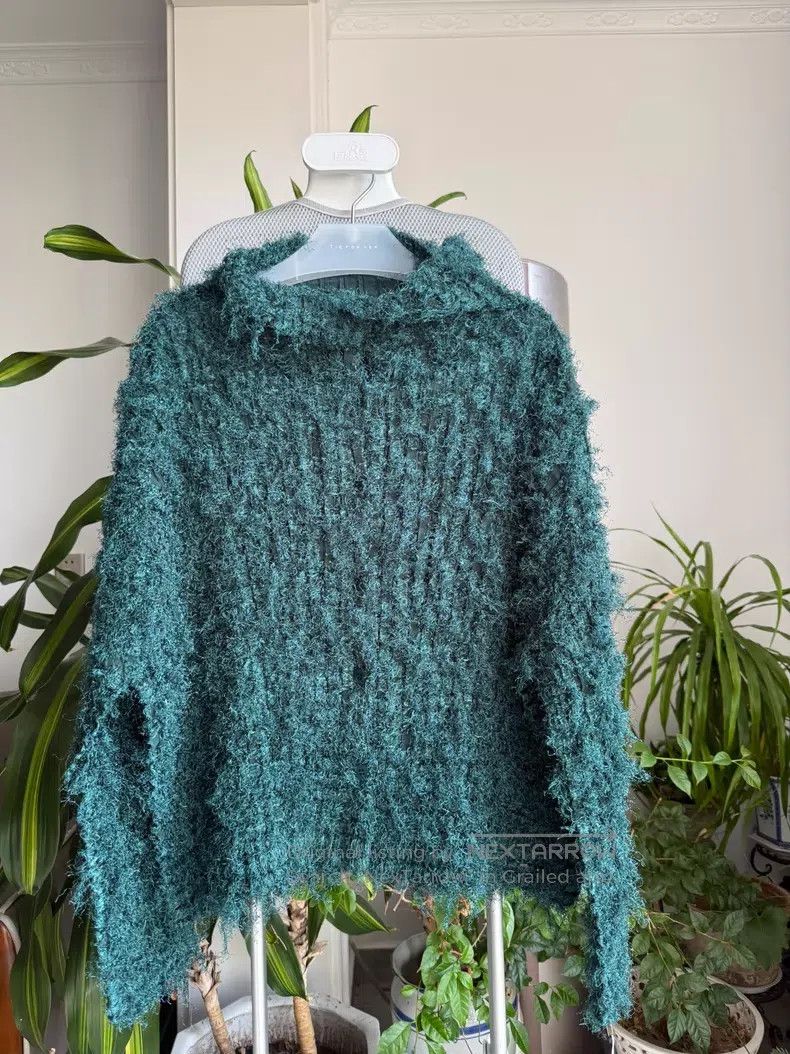 Issey Miyake Issey Miyake size:one size Plush Jacket Forest Green Size XXS / US 00 / IT 34 - 1 Thumbnail