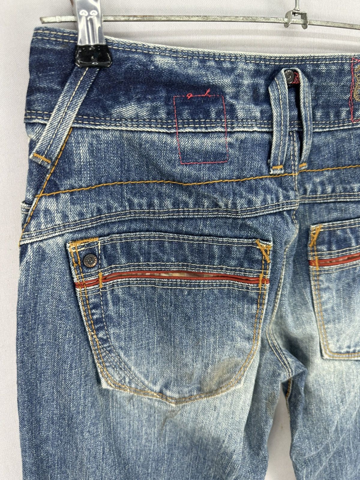 If Six Was Nine Vintage Flare Bell Bottom Women Denim Pants by et Boite Size 27" / US 4 / IT 40 - 7 Thumbnail