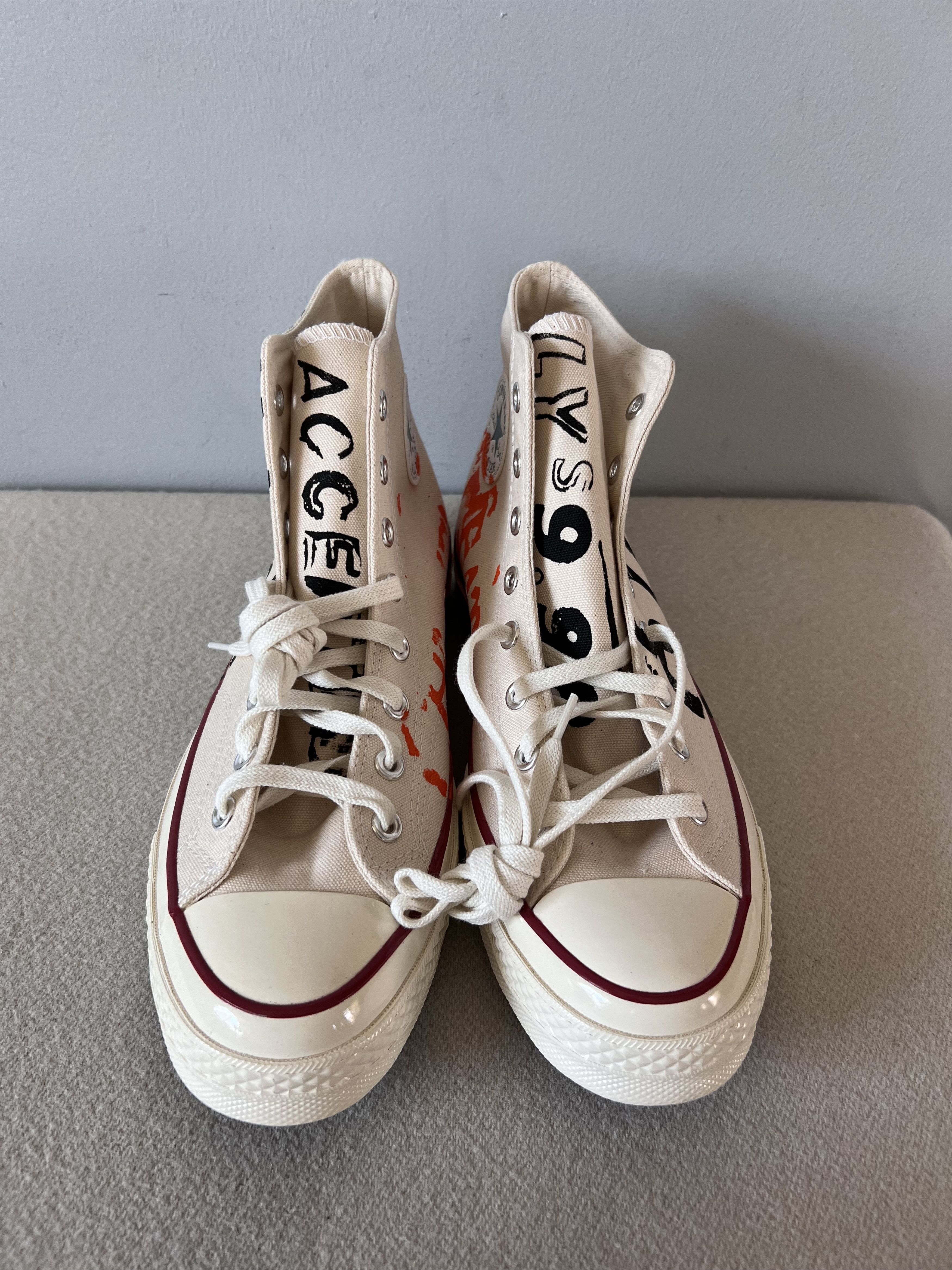 Andy Warhol × Converse Andy Warhol Foundation Converse Chuck Taylor Hi in Parchment Size US 10 / EU 43 - 4 Thumbnail