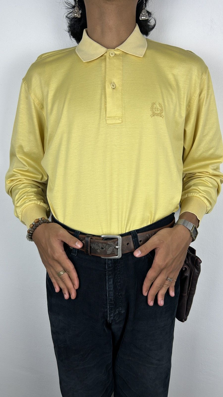 Christian Dior Monsieur × Vintage 1990s Christian Dior Sports - Longsleeve Size US L / EU 52-54 / 3 - 5 Thumbnail