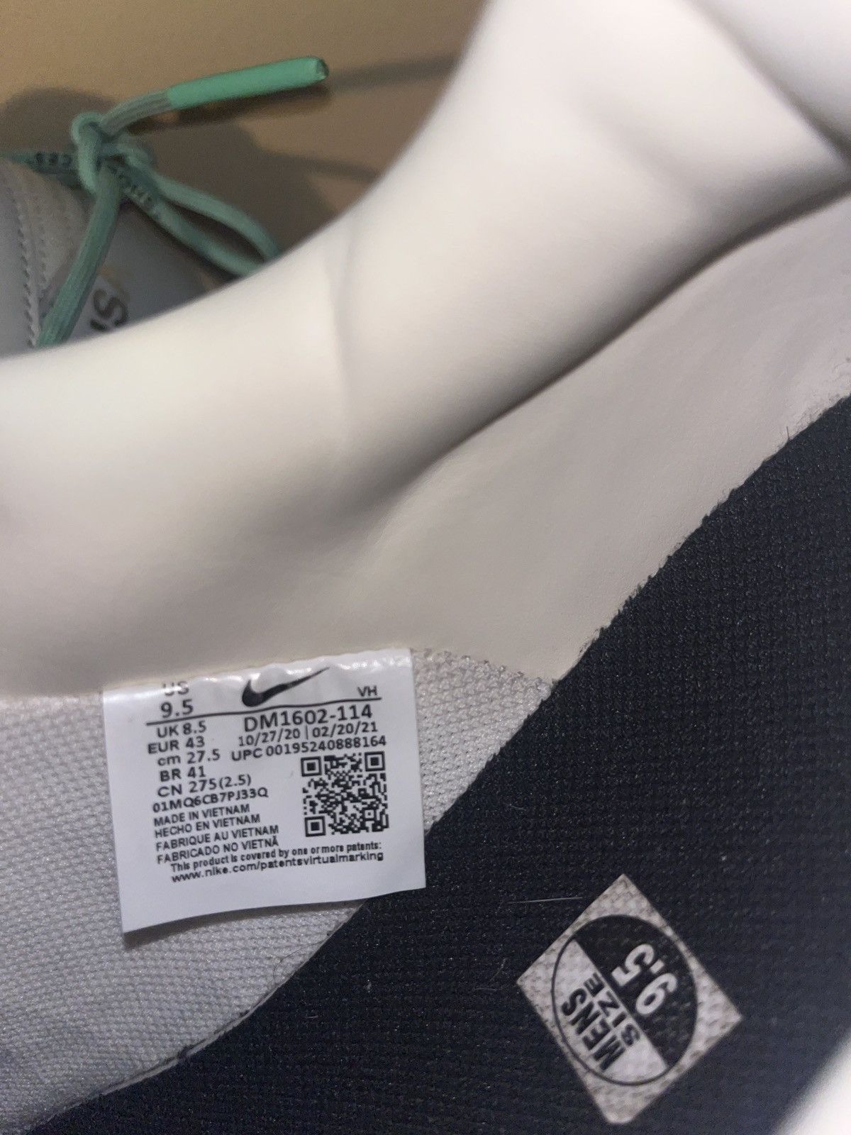 Nike × Off-White × Virgil Abloh Nike grey Off-White dunk ‘Lot 04 of 50’ Size US 9.5 / EU 42-43 - 5 Thumbnail