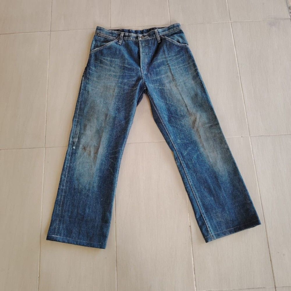 Wrangler Vintage Wrangler Blue Bell Selvedge Blue Denim Jeans M1112 Size US 33 - 1 Thumbnail