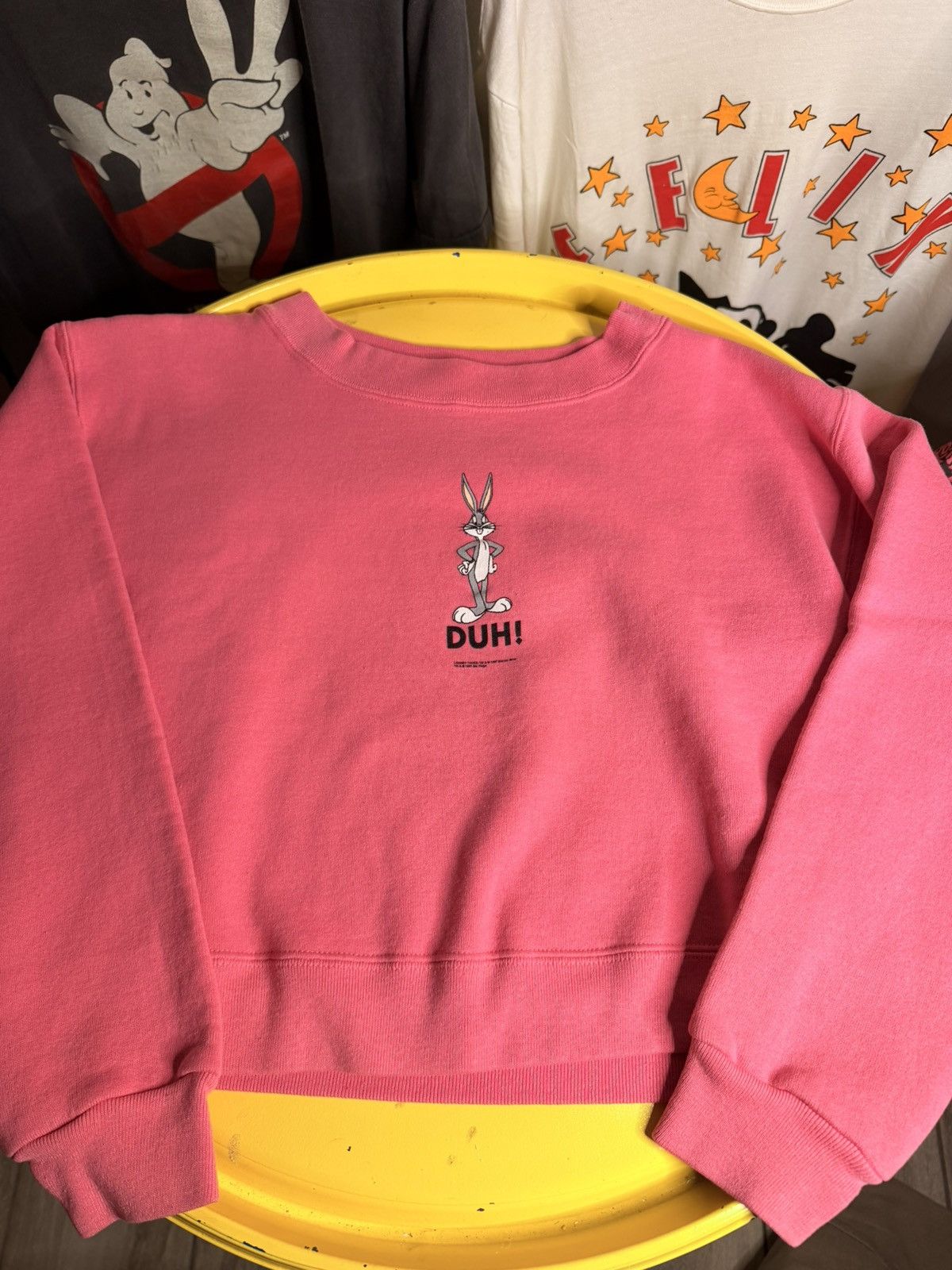 Vintage 1996 bugs bunny looney toons cropped crewneck Size S / US 4 / IT 40 - 1 Thumbnail