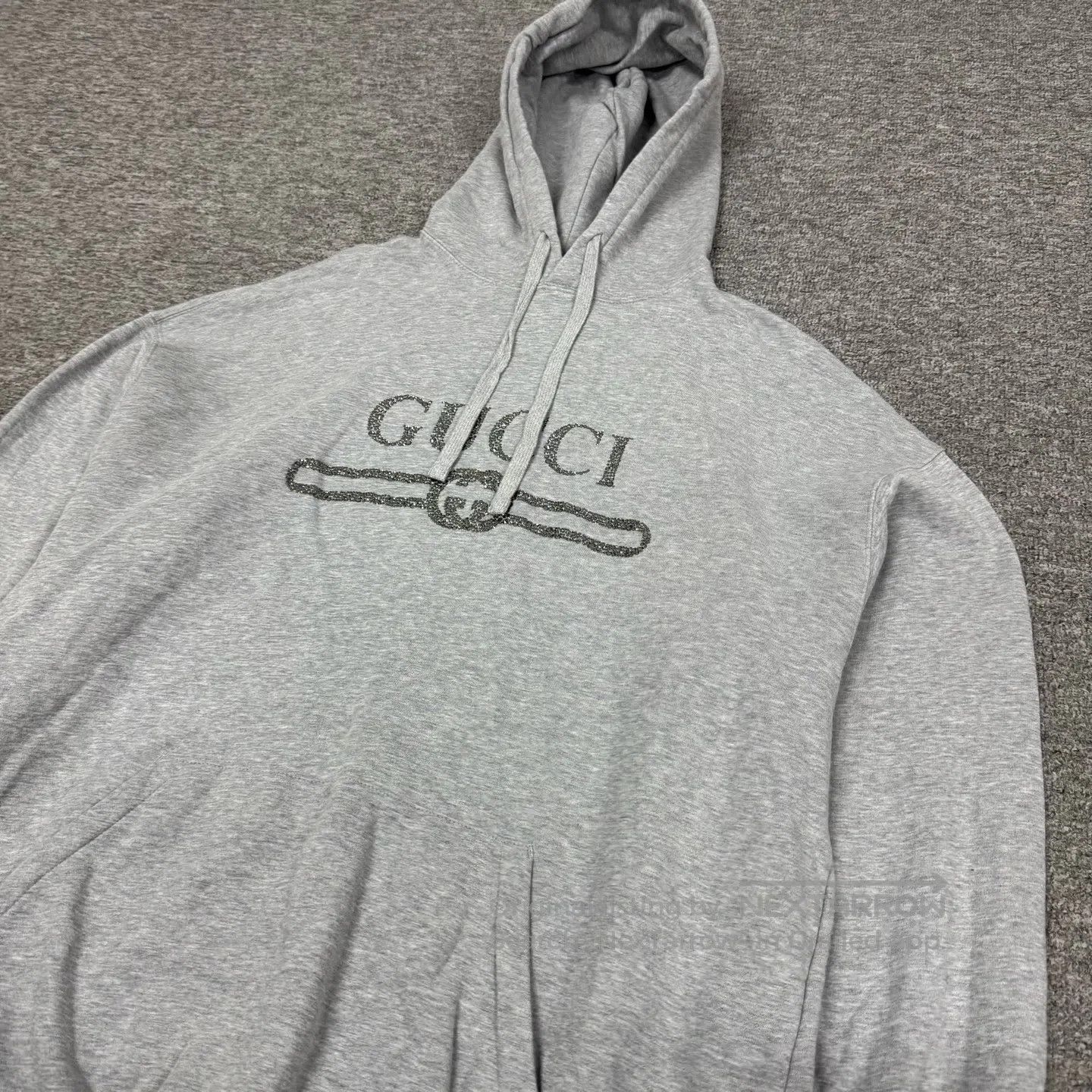 Gucci Guicci New logo: Water diamond letter logo hooded hoodie| Size S / US 4 / IT 40 - 3 Thumbnail