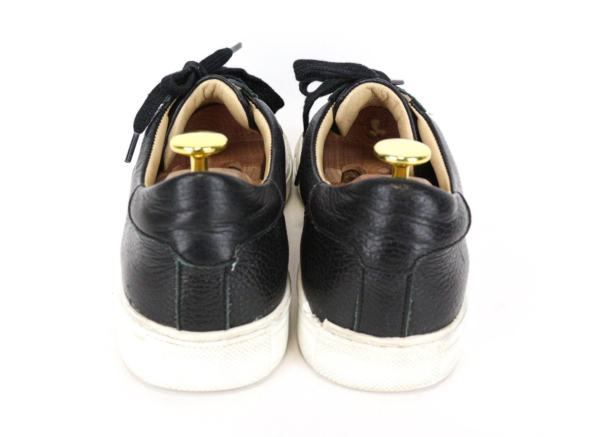 Suitsupply EU42 Black Grained Leather Sneakers 74315 Size US 9 / EU 42 - 3 Thumbnail