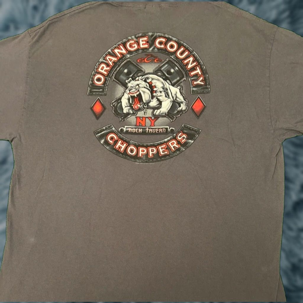 Logo 7 VINTAGE Orange County Choppers T-Shirt Gray 2XL Biker Bulldog Logo Grunge Punk Y2K VTG Shirt Mens Size US XXL / EU 58 / 5 - 1 Thumbnail