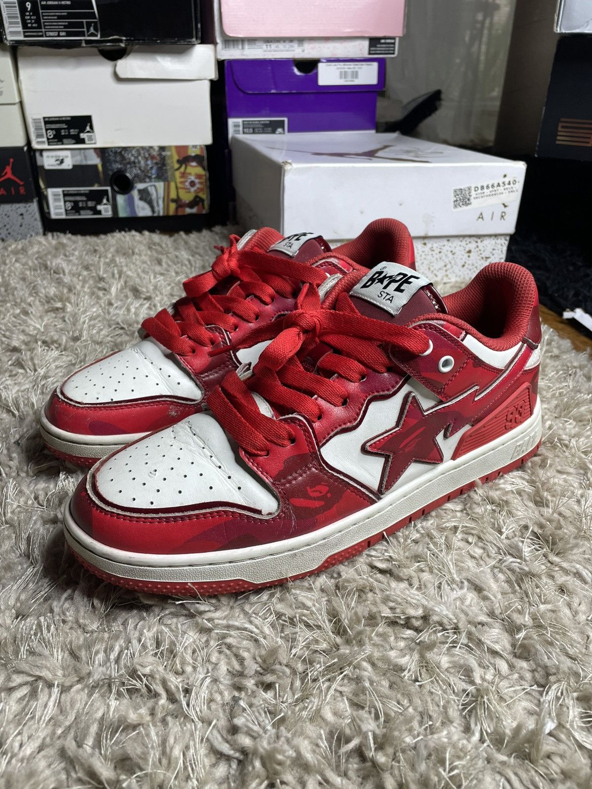 Bape Bape S8 Sta #1 M2 Red Size US 11 / EU 44 - 1 Thumbnail