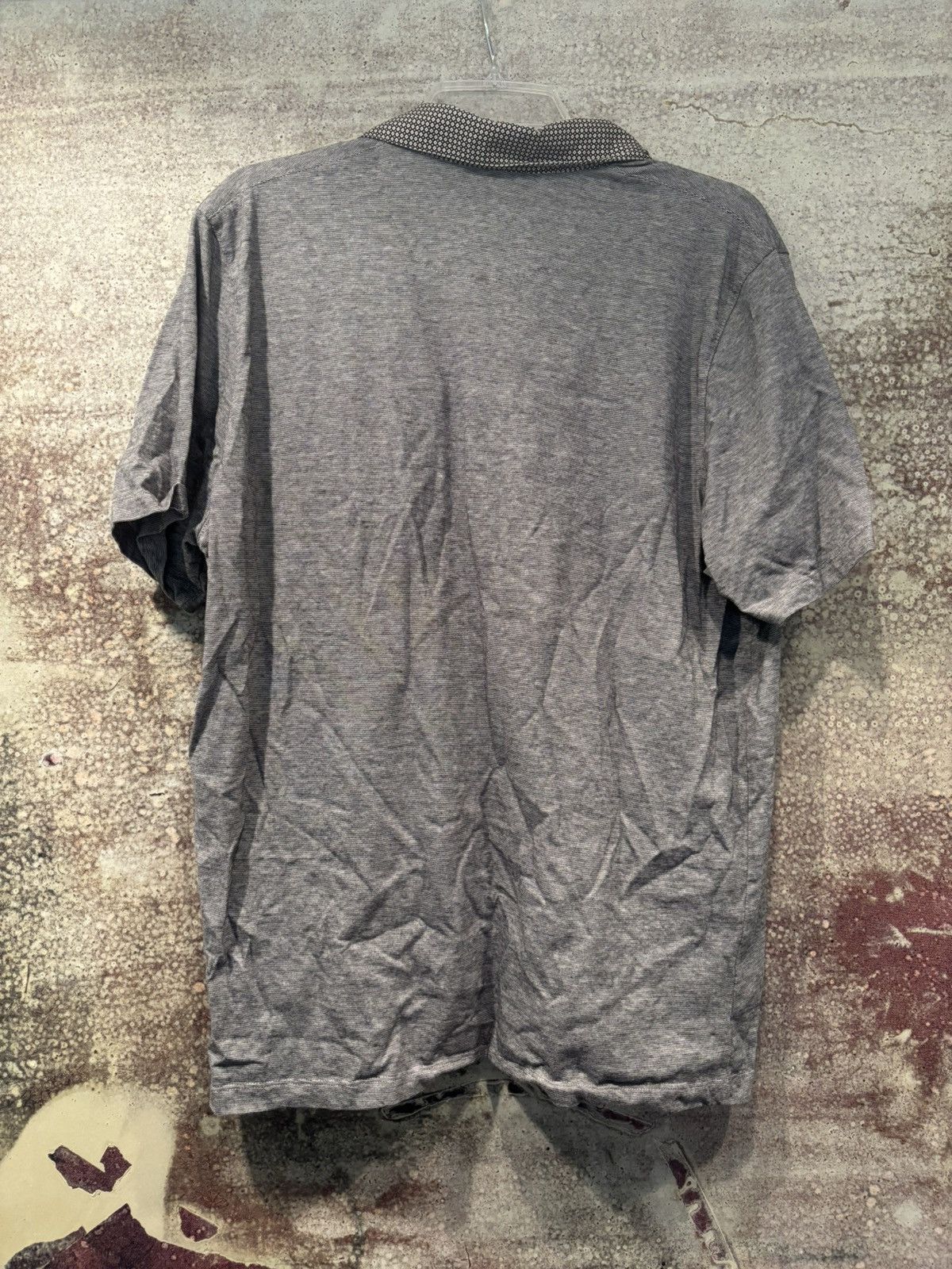 Ted Baker Ted Baker Luxury Small Grey Polo with Print on Collar Size US S / EU 44-46 / 1 - 1 Thumbnail