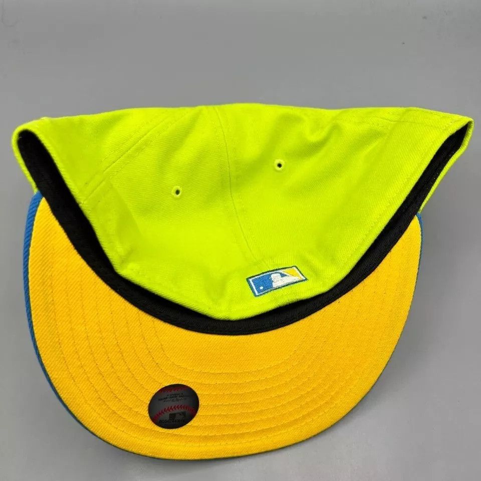 New Era Milwaukee Brewers Hat Men 7 5/8 59Fifty New Era Fitted Cap Size ONE SIZE - 5 Thumbnail