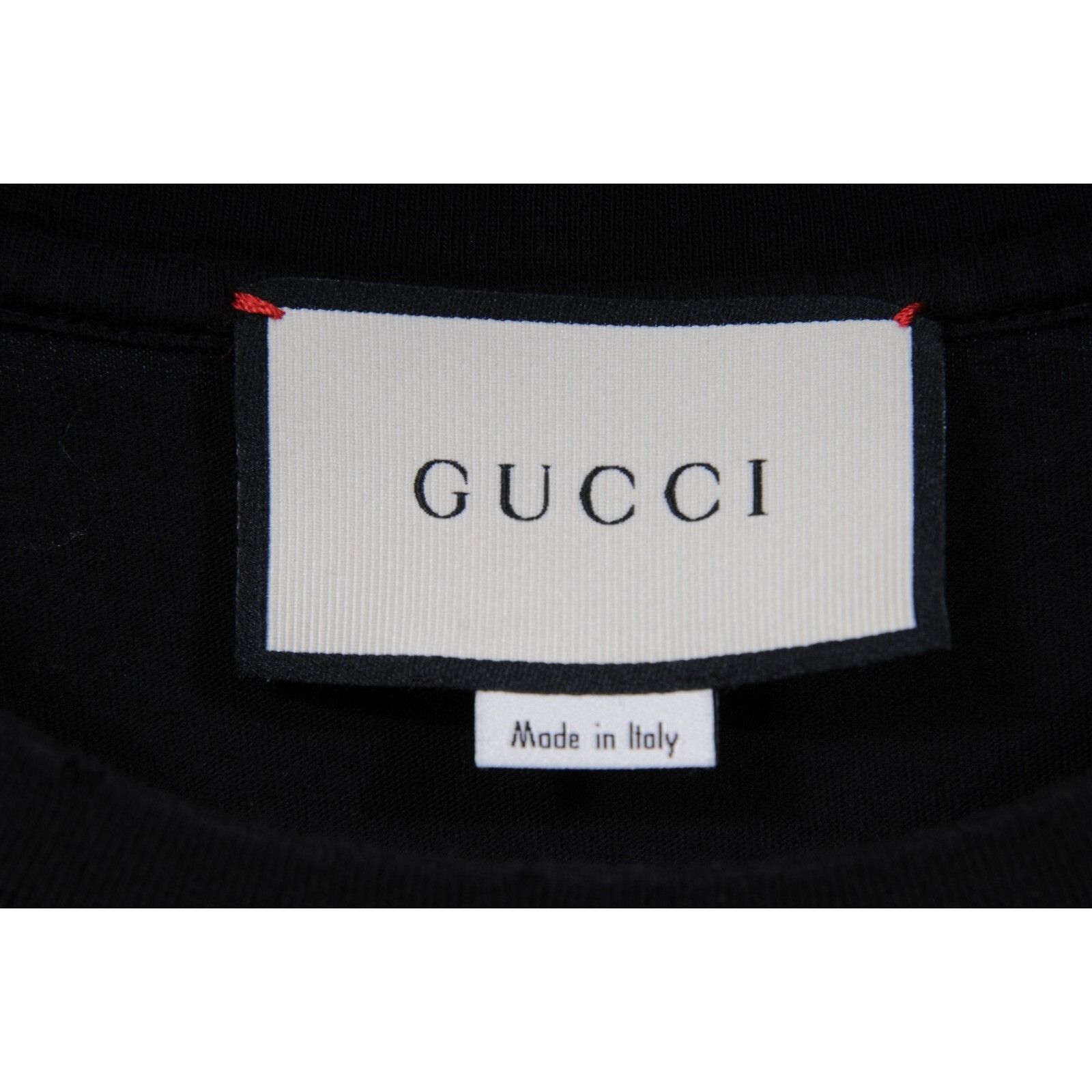 Gucci Embroidered Leopard Logo T Shirt Black Size US M / EU 48-50 / 2 - 5 Thumbnail