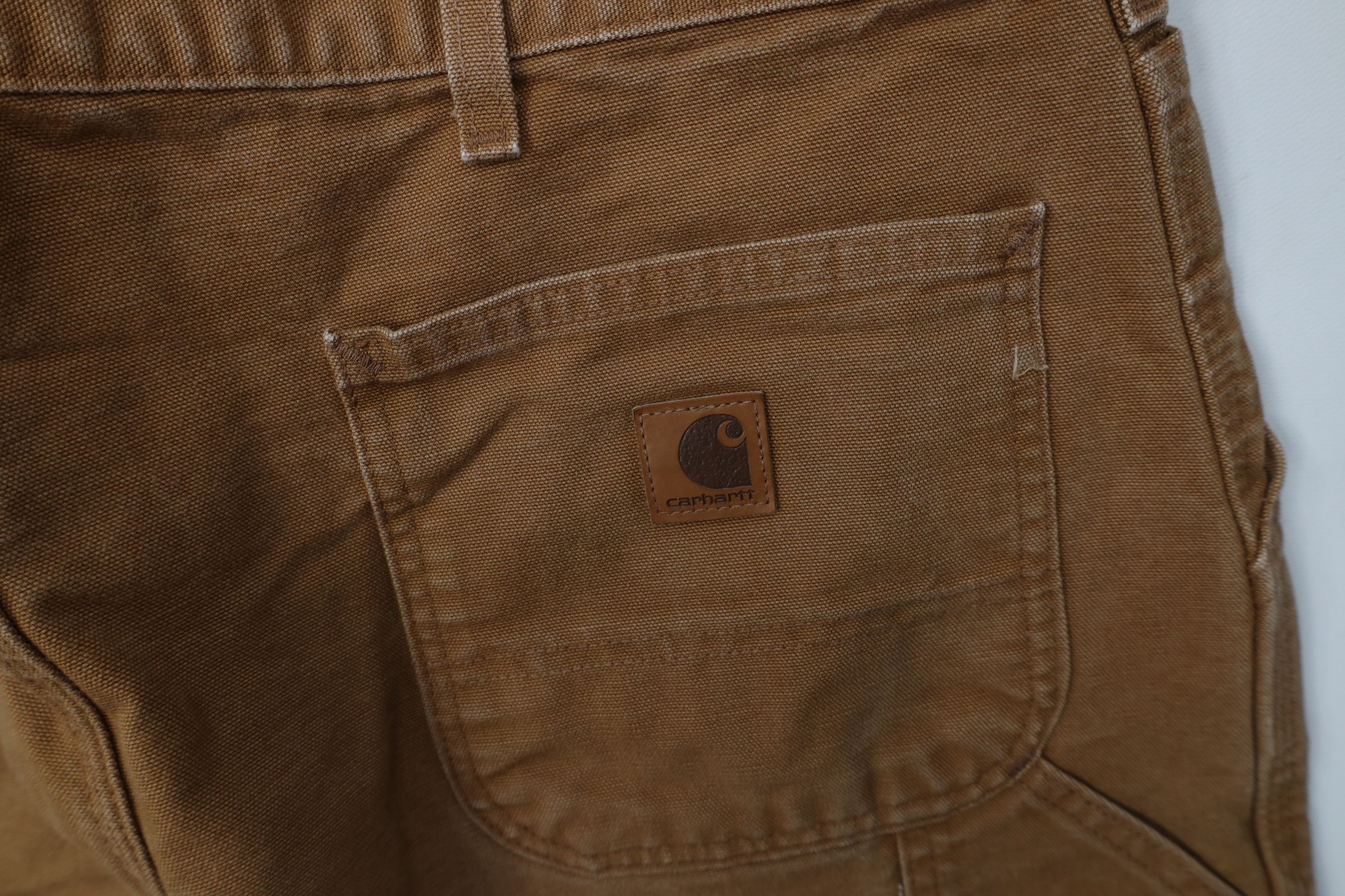Carhartt Vintage Y2K Carhartt Wide Leg Dungaree Pants Duck Brown Size US 38 / EU 54 - 12 Thumbnail