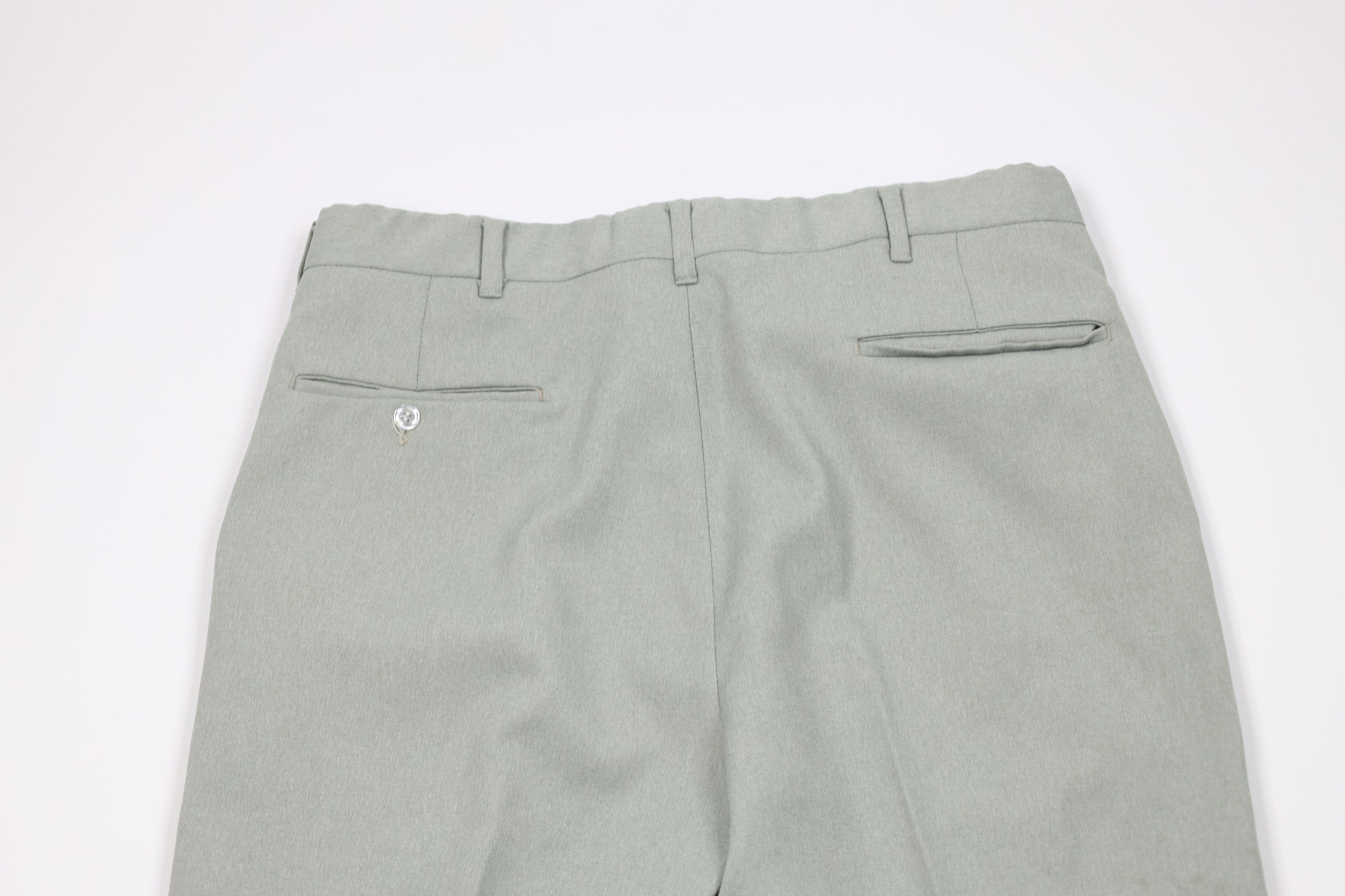 Vintage Vintage 70s Streetwear Wide Leg Chino Pants Light Green USA Size US 32 / EU 48 - 10 Thumbnail