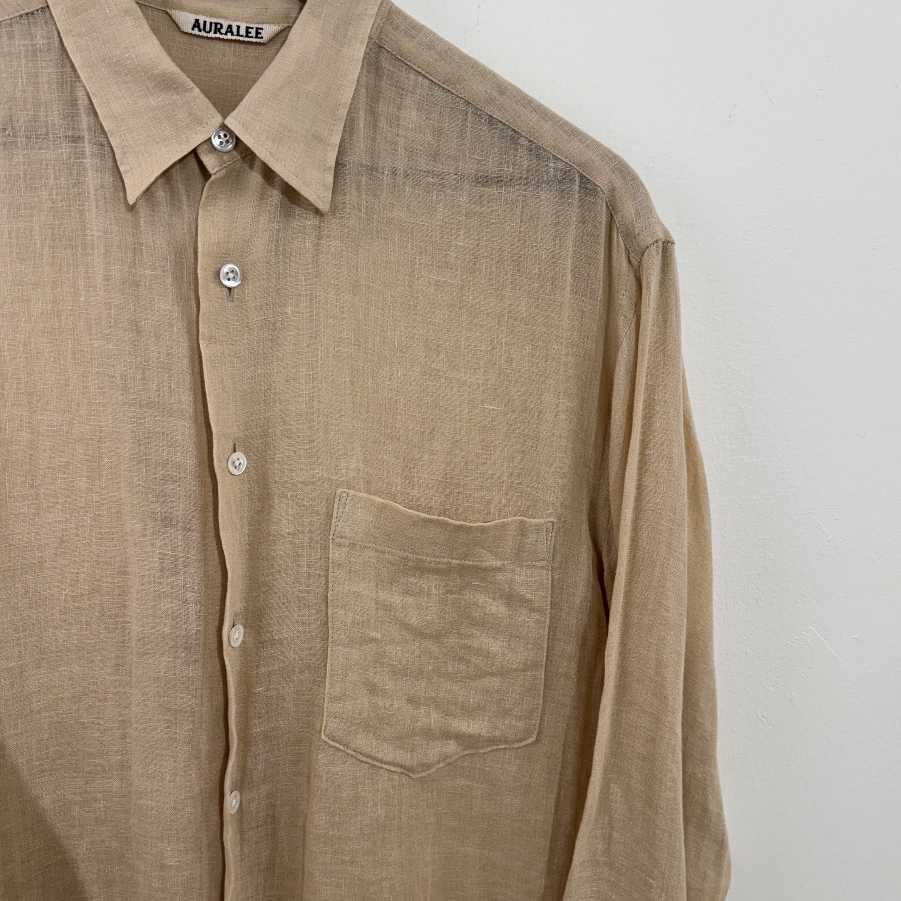 Auralee Auralee Linen One-Pocket Shirt Size US L / EU 52-54 / 3 - 4 Thumbnail