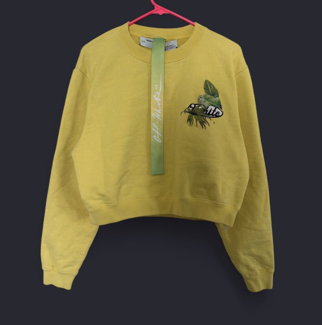 Off-White Off-White Racing Crop-Top Sweatshirt - Large Size L / US 10 / IT 46 - 1 Thumbnail