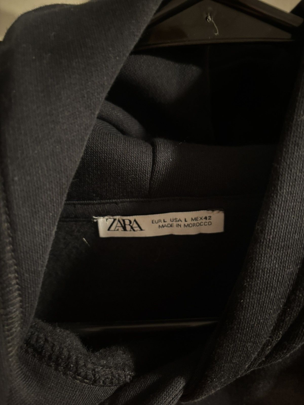 Zara Zara hoodie large cropped black Size US L / EU 52-54 / 3 - 3 Thumbnail