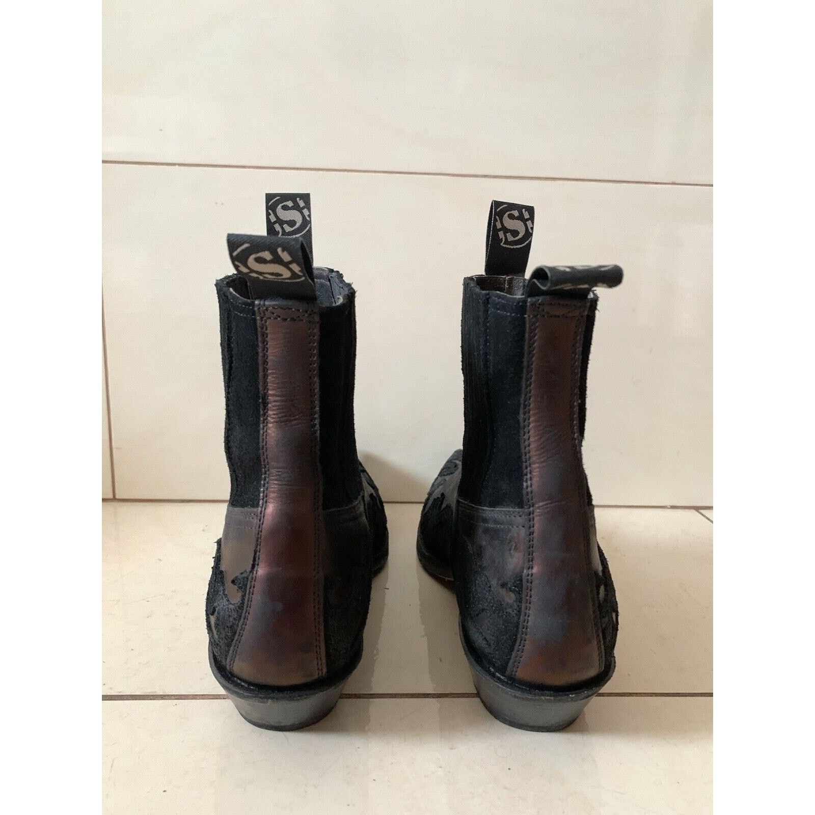 Sendra Men's SENDRA Cowboy Leather Boots Bronze EU 45 UK 10 US 10.5 Size US 10.5 / EU 43-44 - 18 Thumbnail