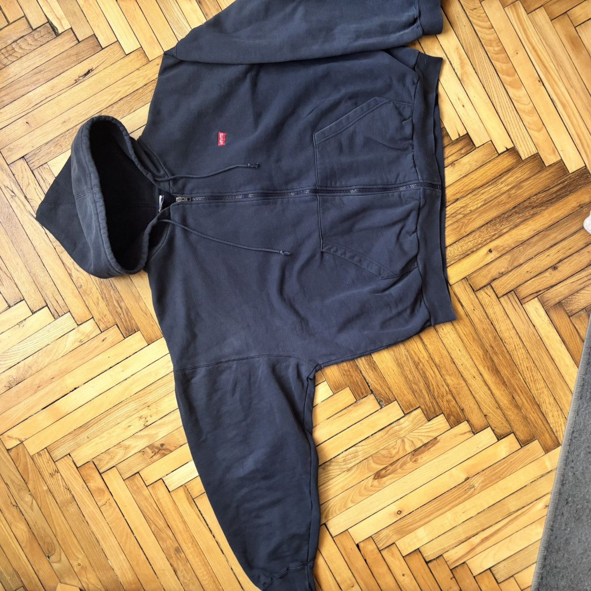 Vintage Last Drop‼️Vintage 80’s Boxy Levi’s Hoodie Grunge ERD Punk Size US XL / EU 56 / 4 - 3 Thumbnail
