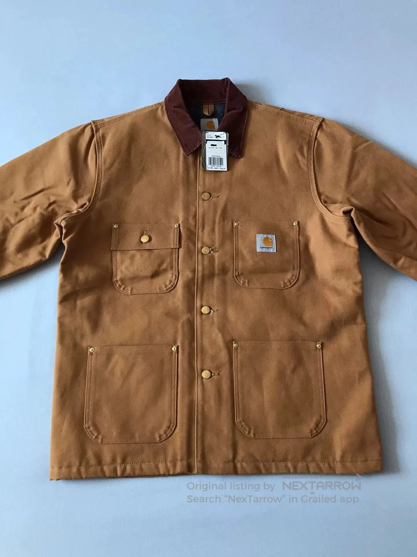 Carhartt Carhartt C001 Brown Canvas Work Jacket. Size US M / EU 48-50 / 2 - 4 Thumbnail